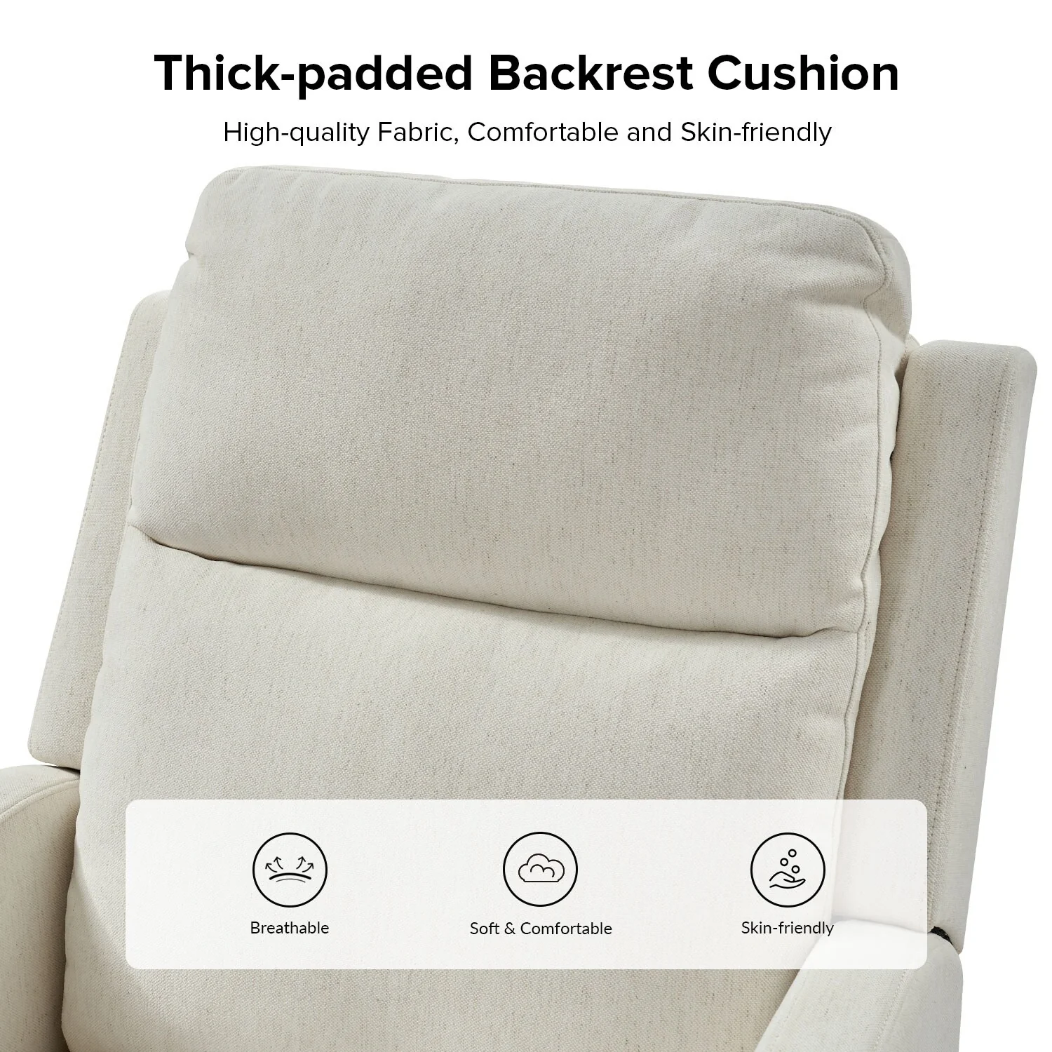 Diana Modern Polyester 360-degree Swivel Rocker Recliner by HULALA HOME