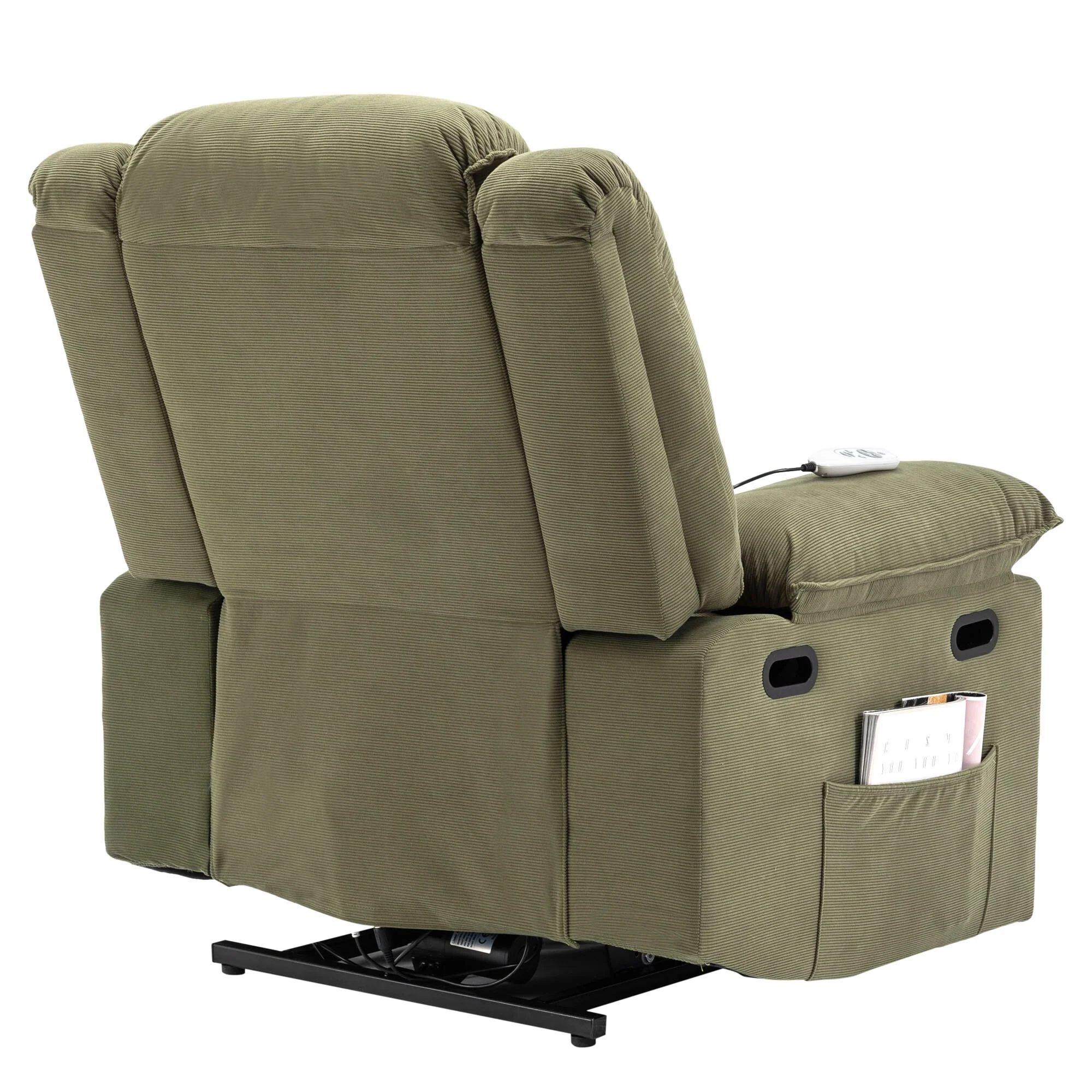 Beige Power Lift Recliner with Massage, Heat, and Adjustable Recline