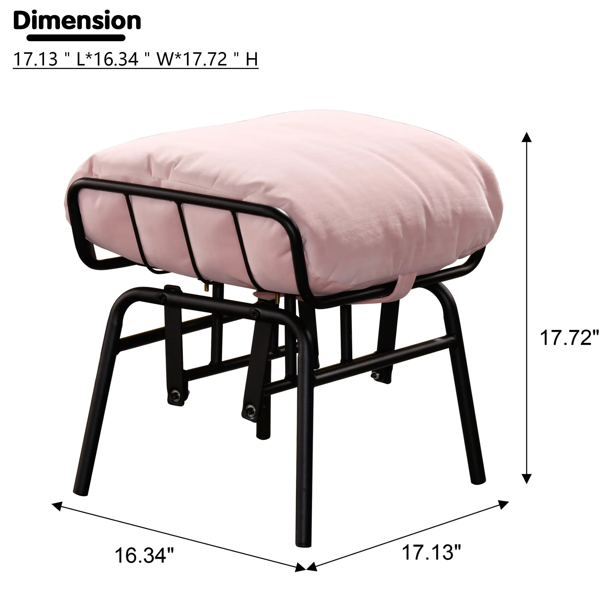 OVIOS Living Room Accent Chair Rocking Recliner Chair with Ottoman
