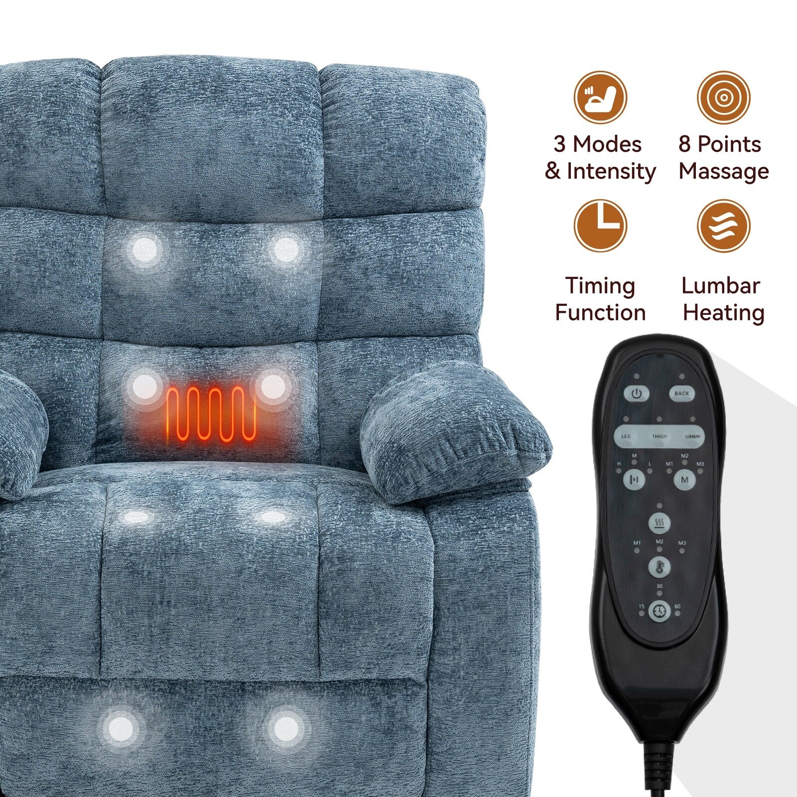 Lift Recliner Chair Heat Massage