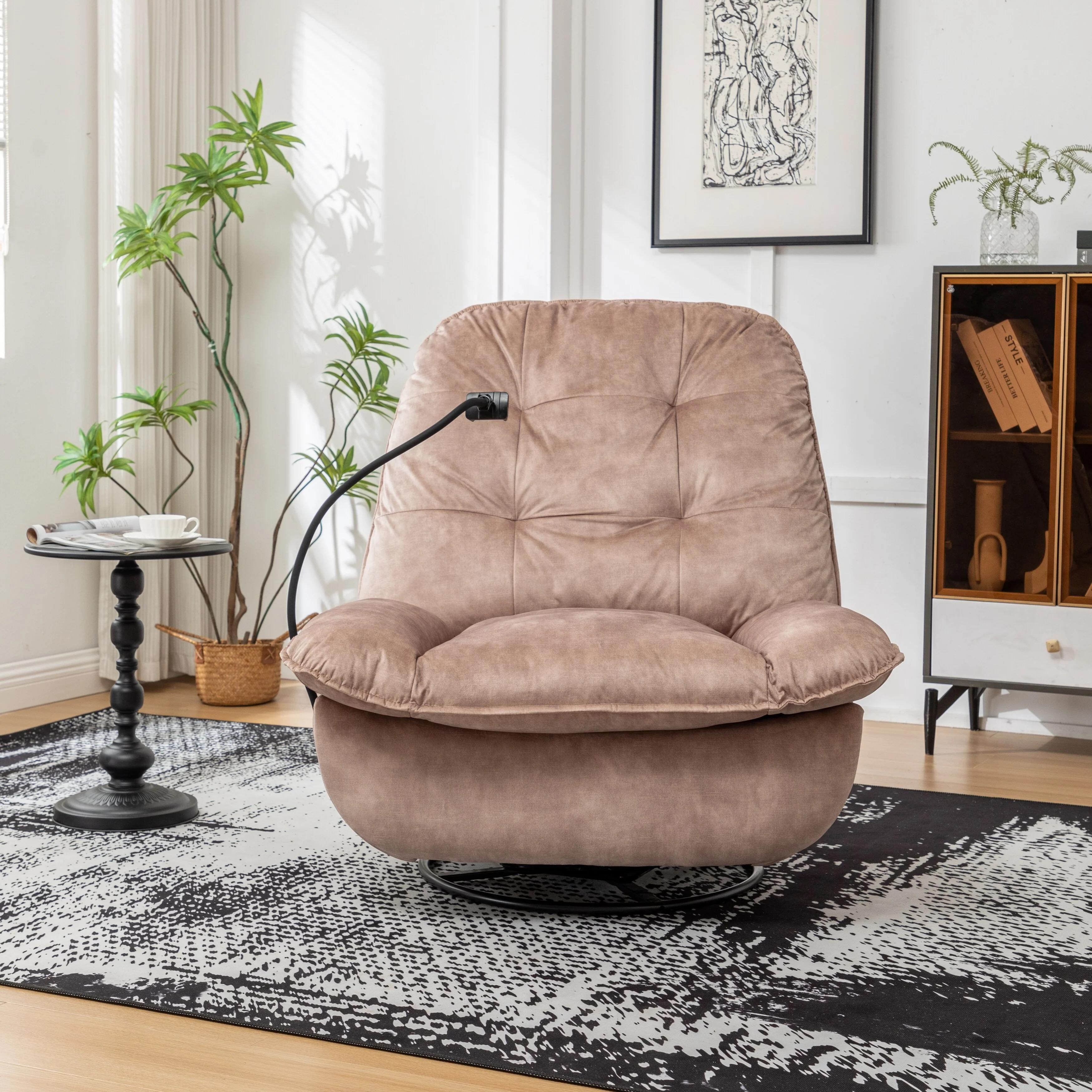 Recliner, reclining lazy chair