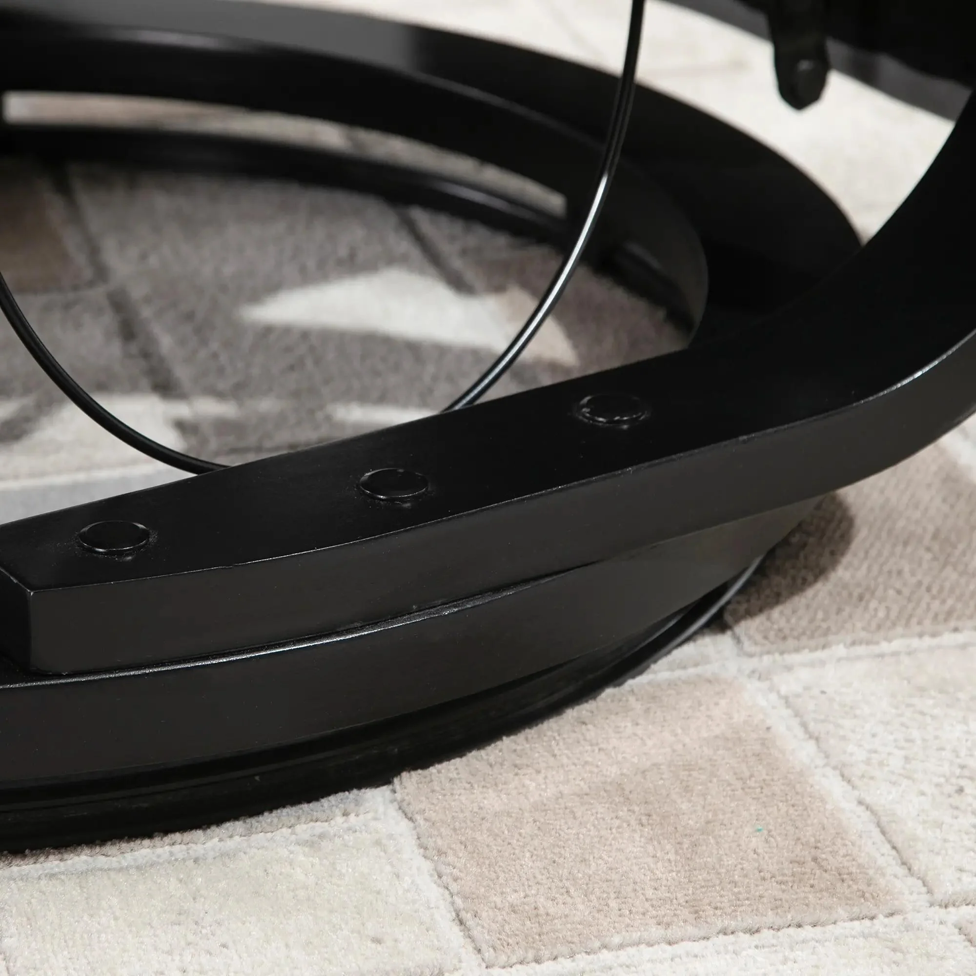 Faux Leather Manual Recliner,Adjustable Swivel,Armchair with Footrest