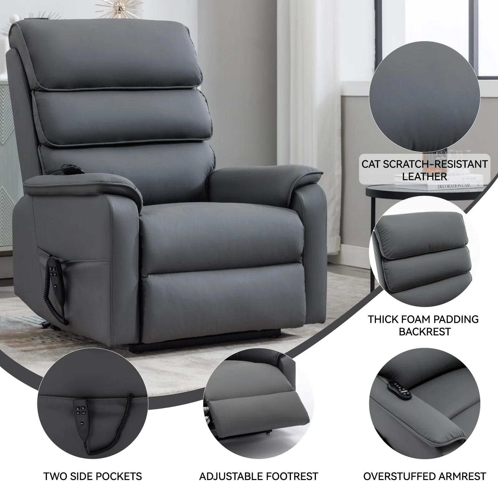 Power Lift Recliner Chair with Power-Remote