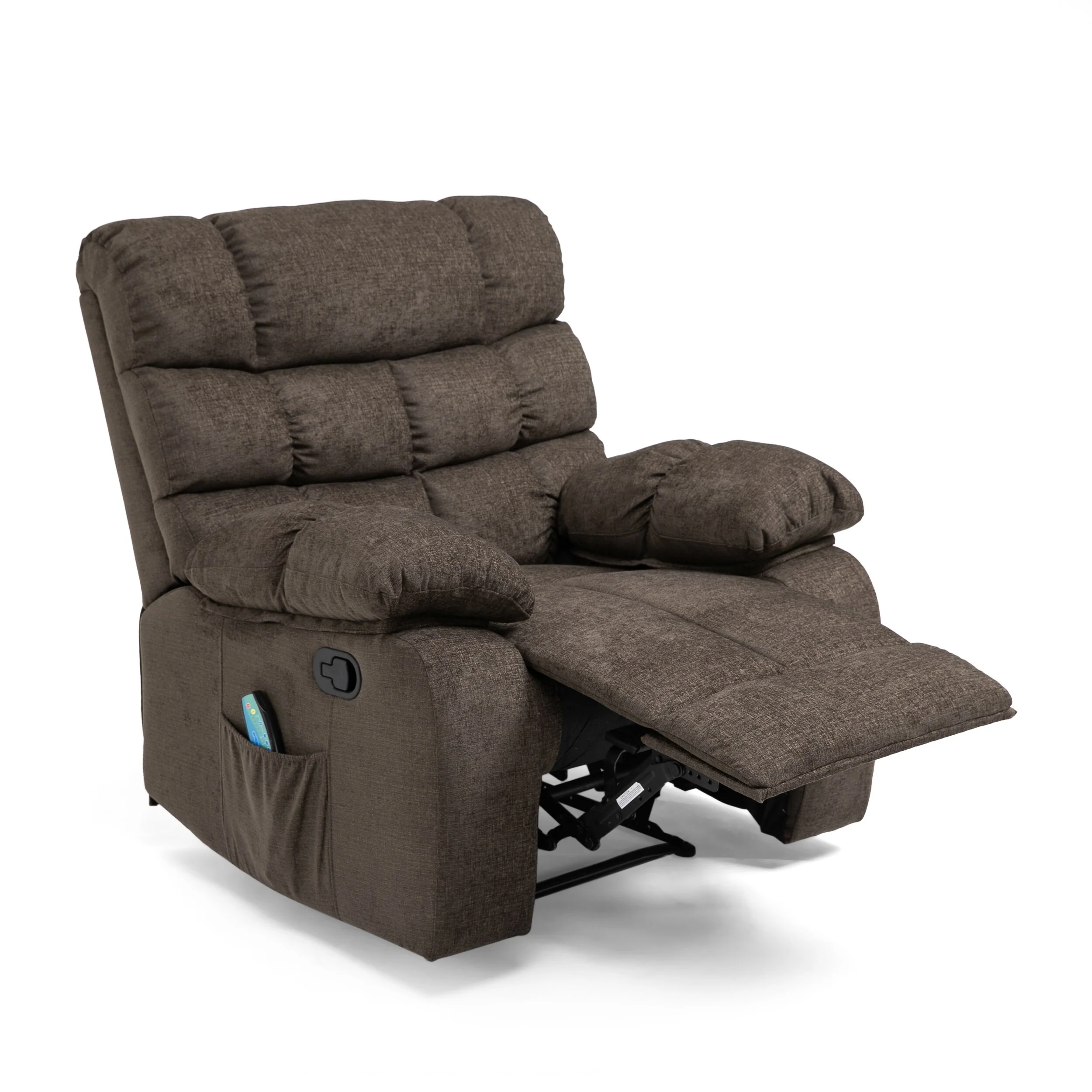 Modern Massage Recliner Chair with Pillow Tufting & Manual Recline