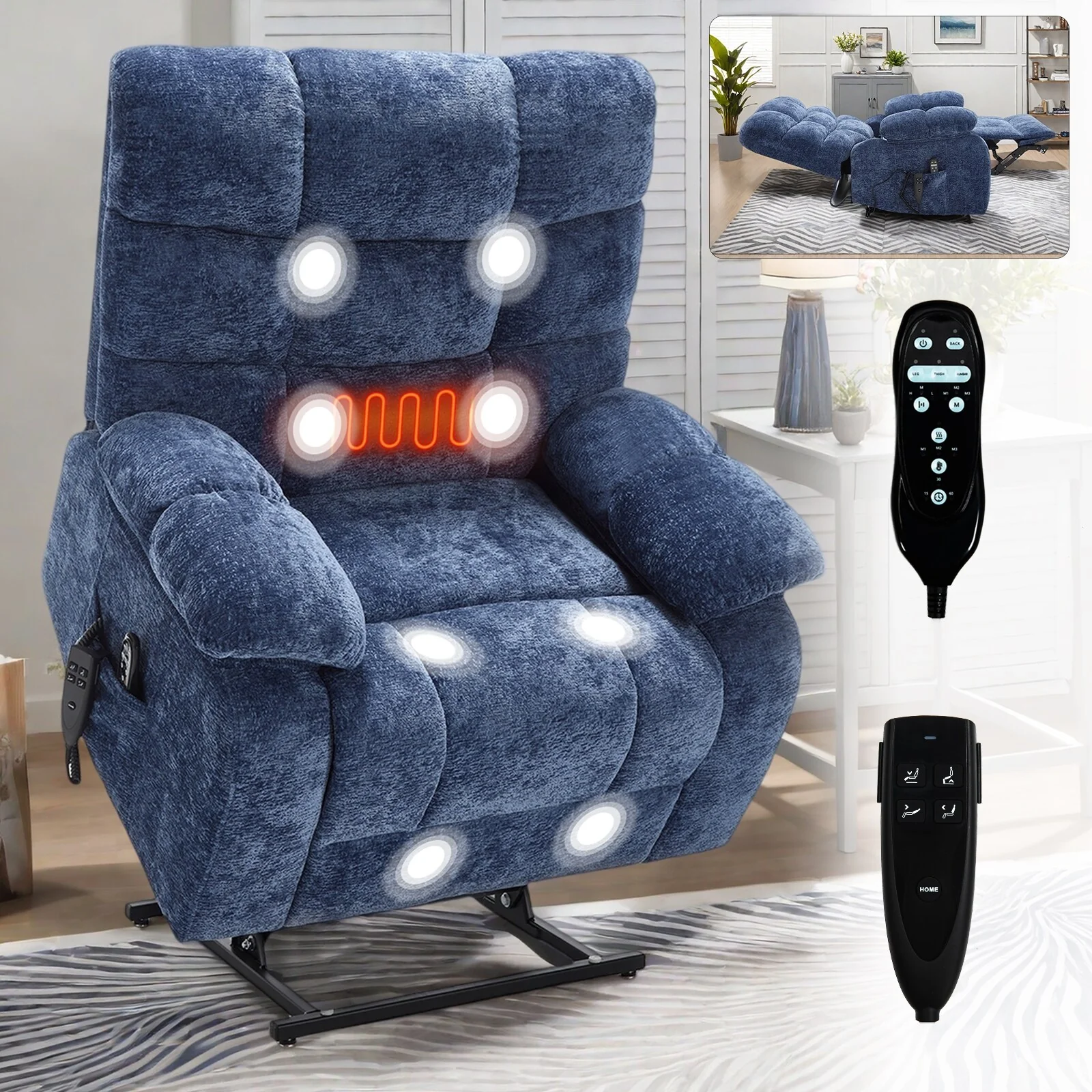 Lift Recliner Chair Heat Massage
