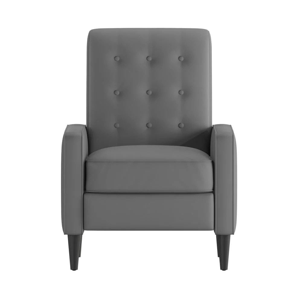 Pushback Recliner with Button Tufted Back