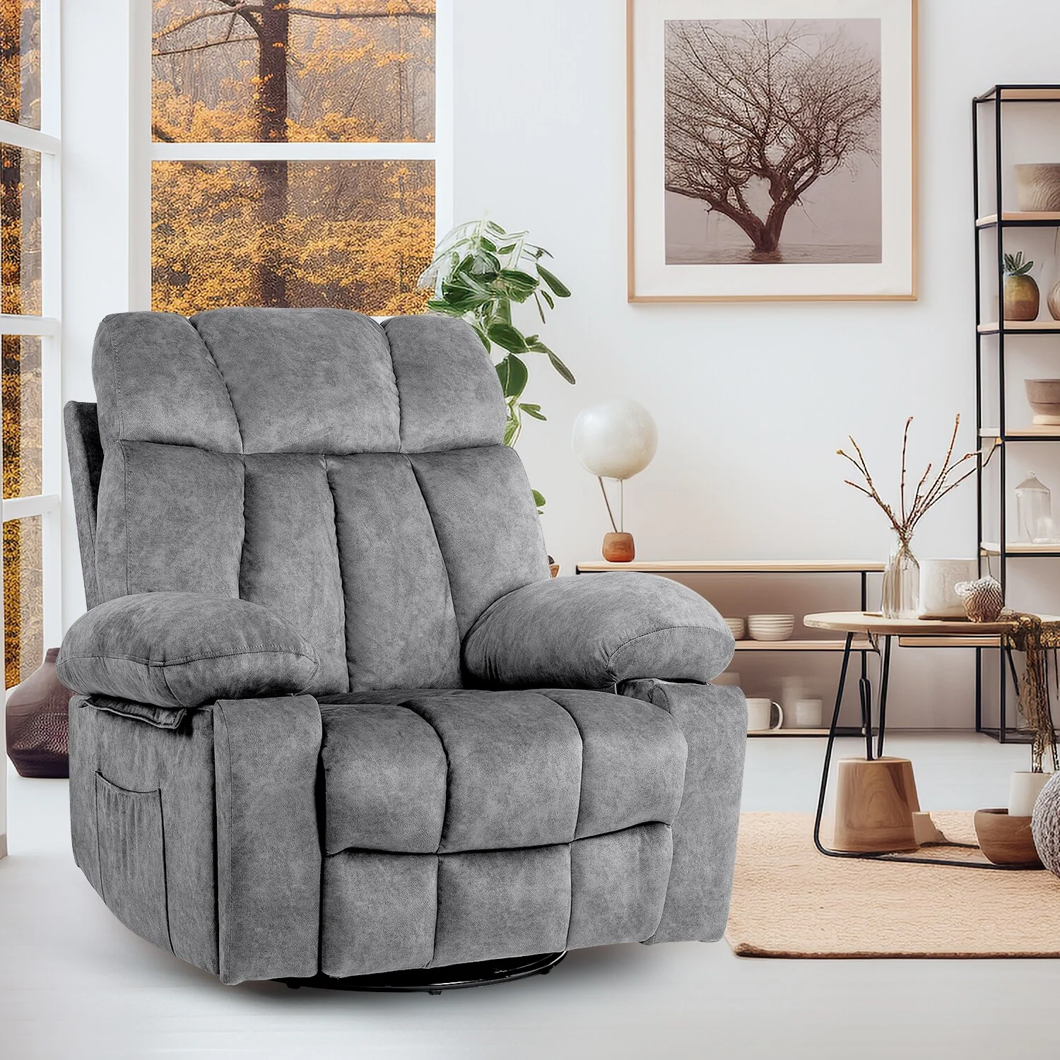 Massage Swivel Rocker Recliner Chair
