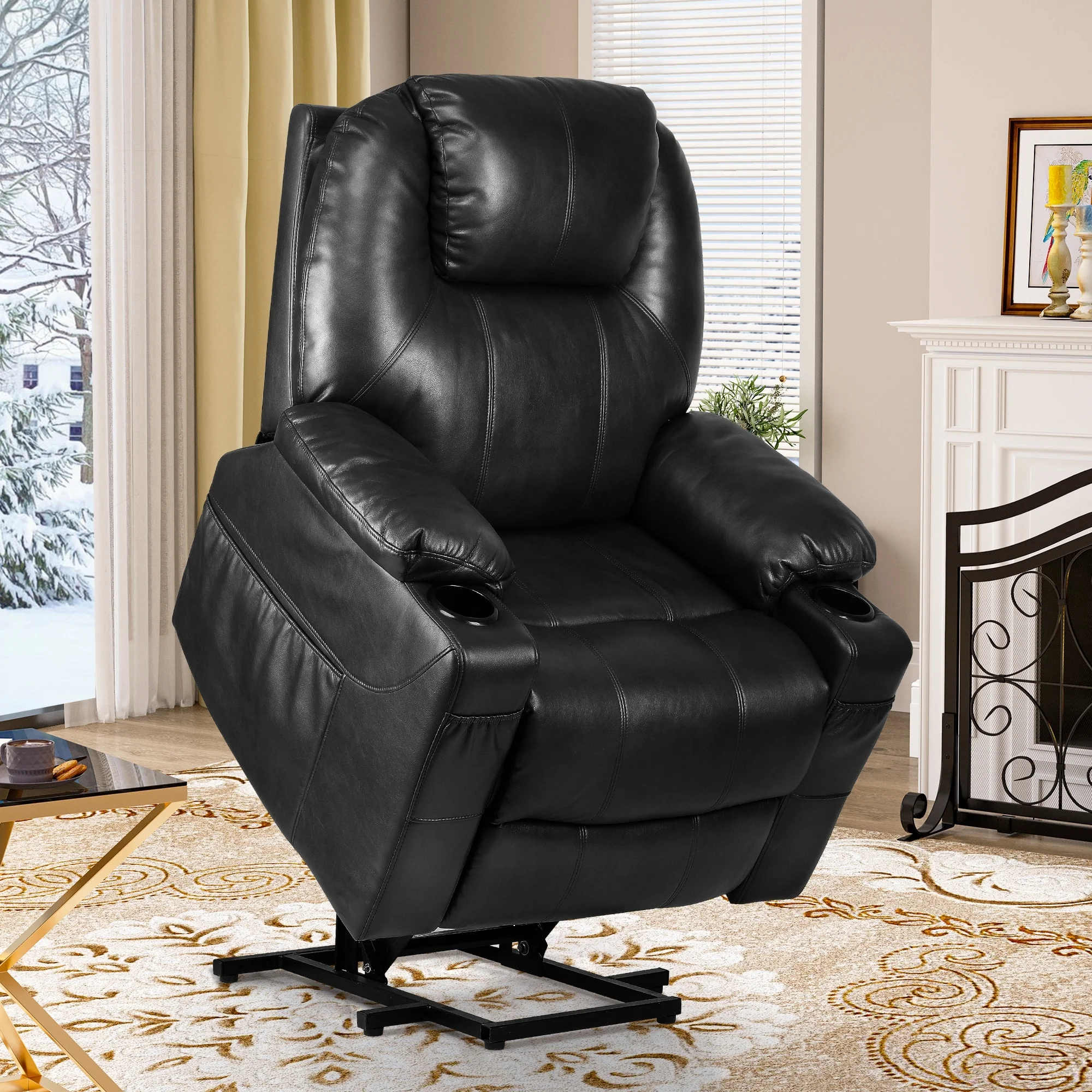 Modern Electric Lift Power Recliner Chair Heated Massage Sofa Lounge