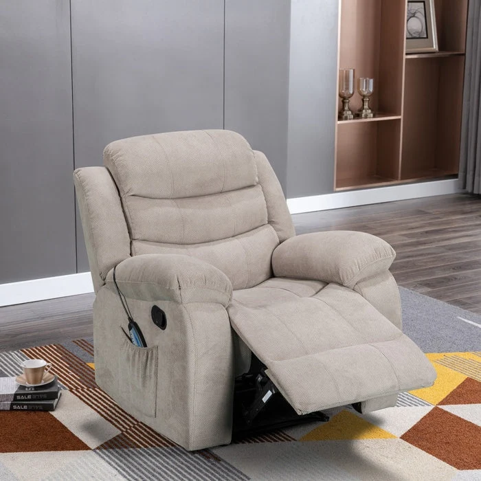 Super Soft Manual Heated and Massage Recliner Chair