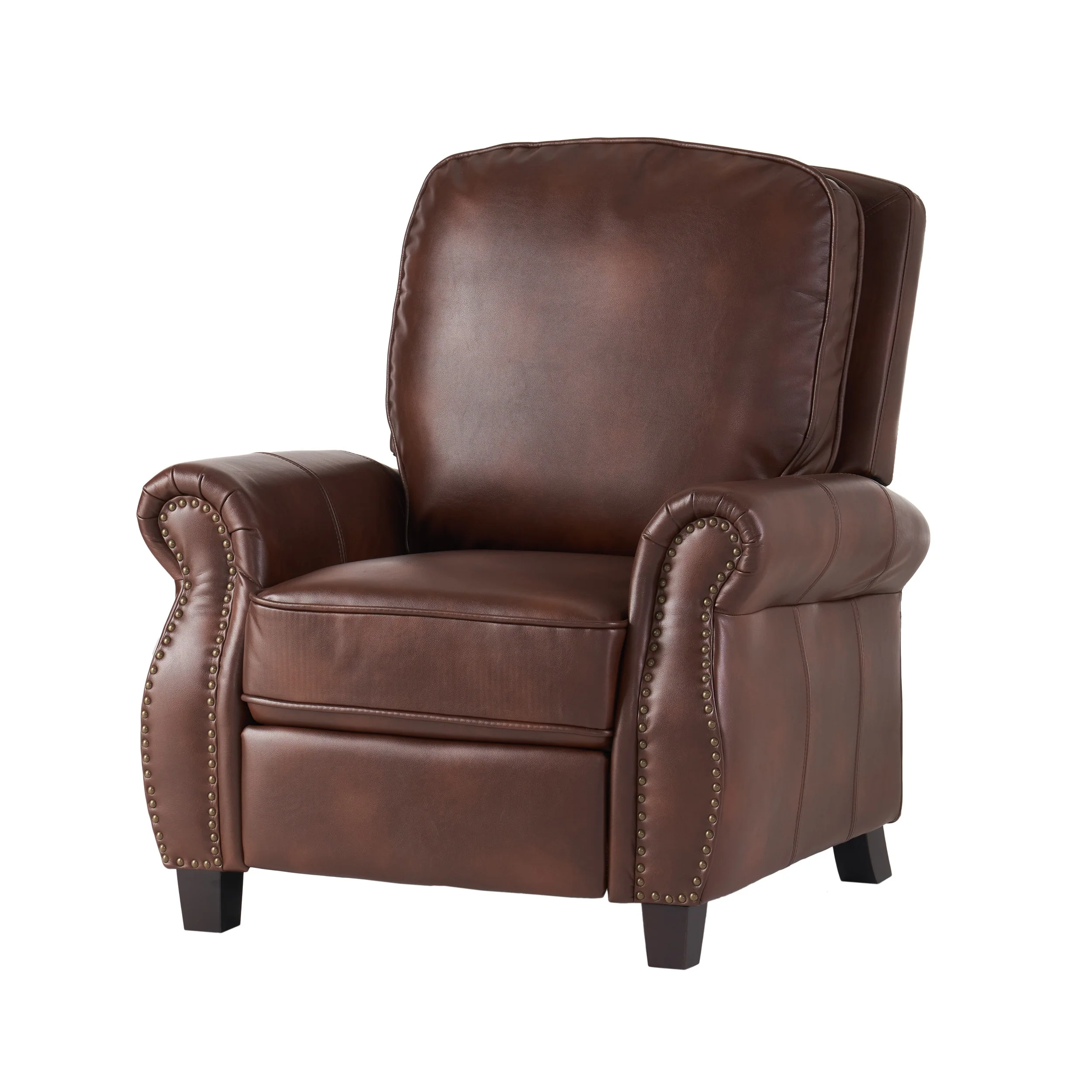 Neville 2-Tone PU Push Back Recliner by Christopher Knight Home