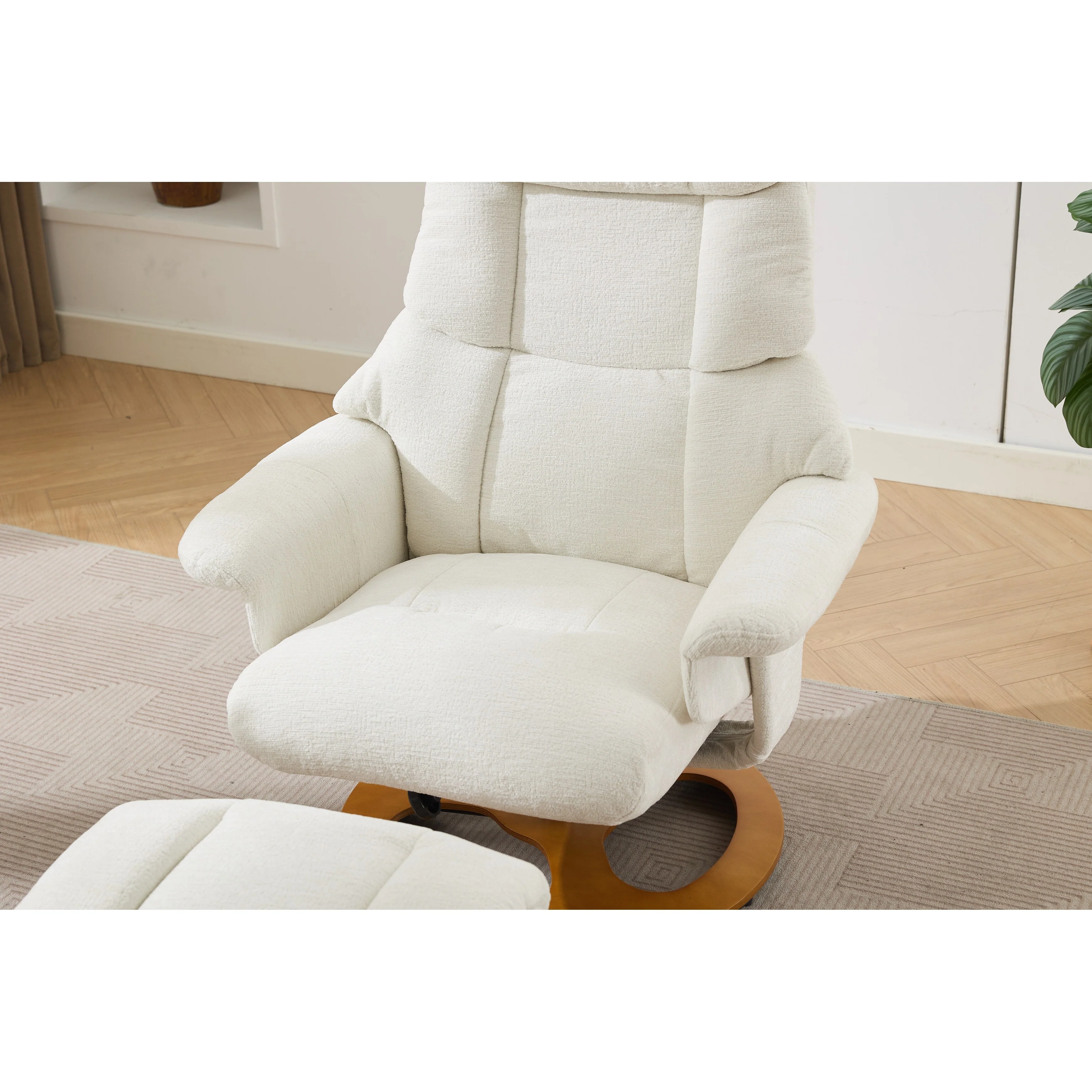 Ergonomic Recliner Chair with Ottoman