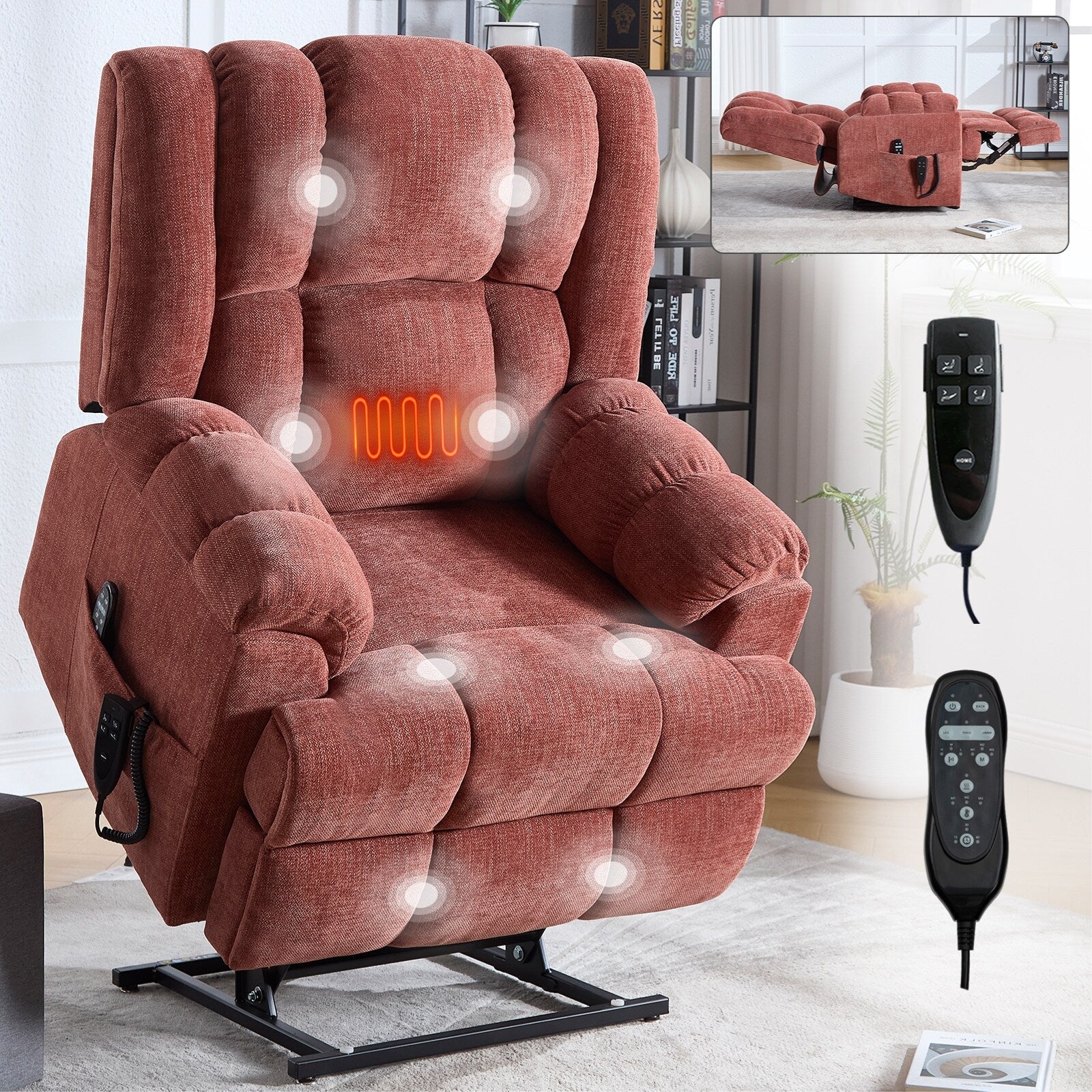 Electric Power Lift Recliners with Power-Remote