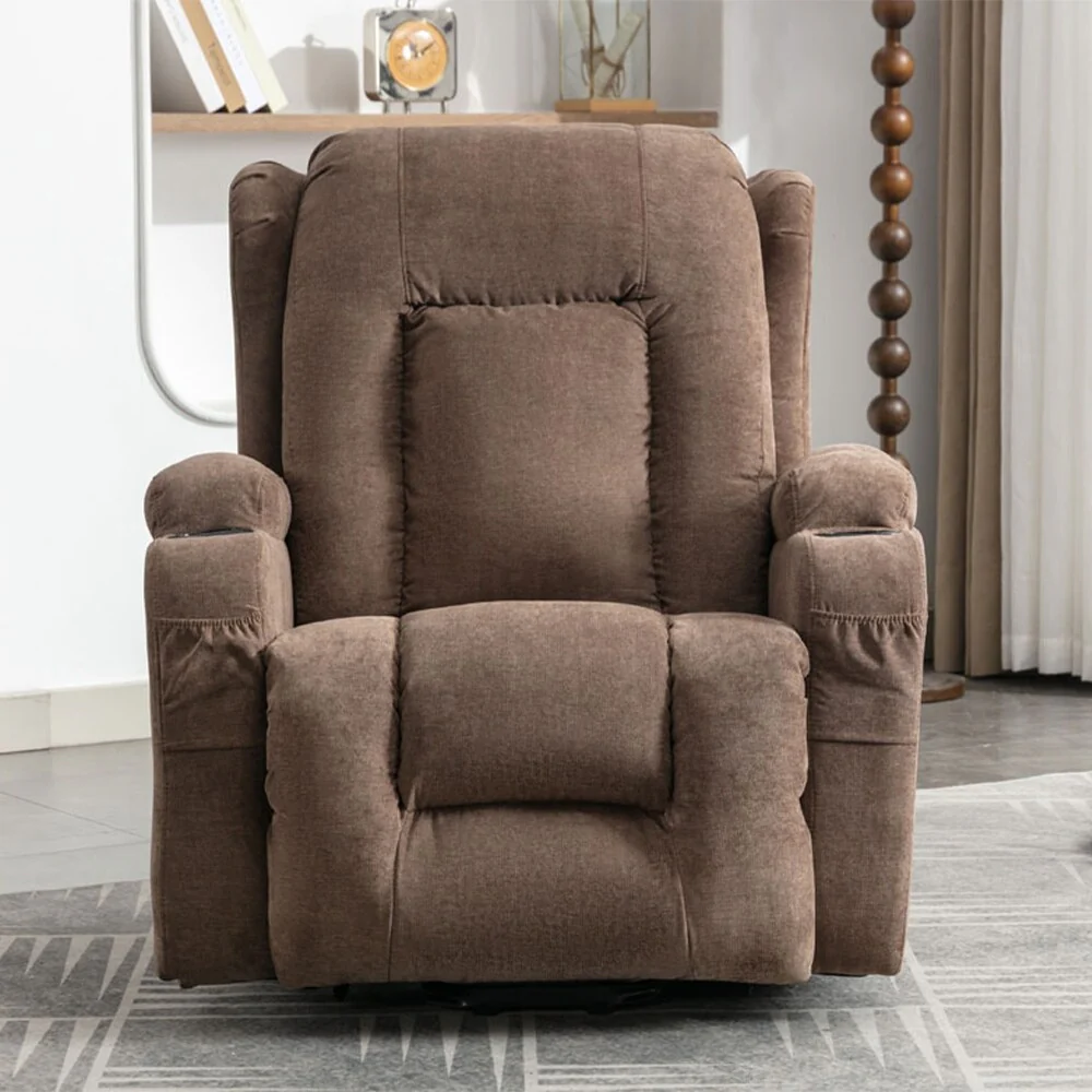 Modern Power Lift Recliner Chair w/Massage  Heat, Infinite Position