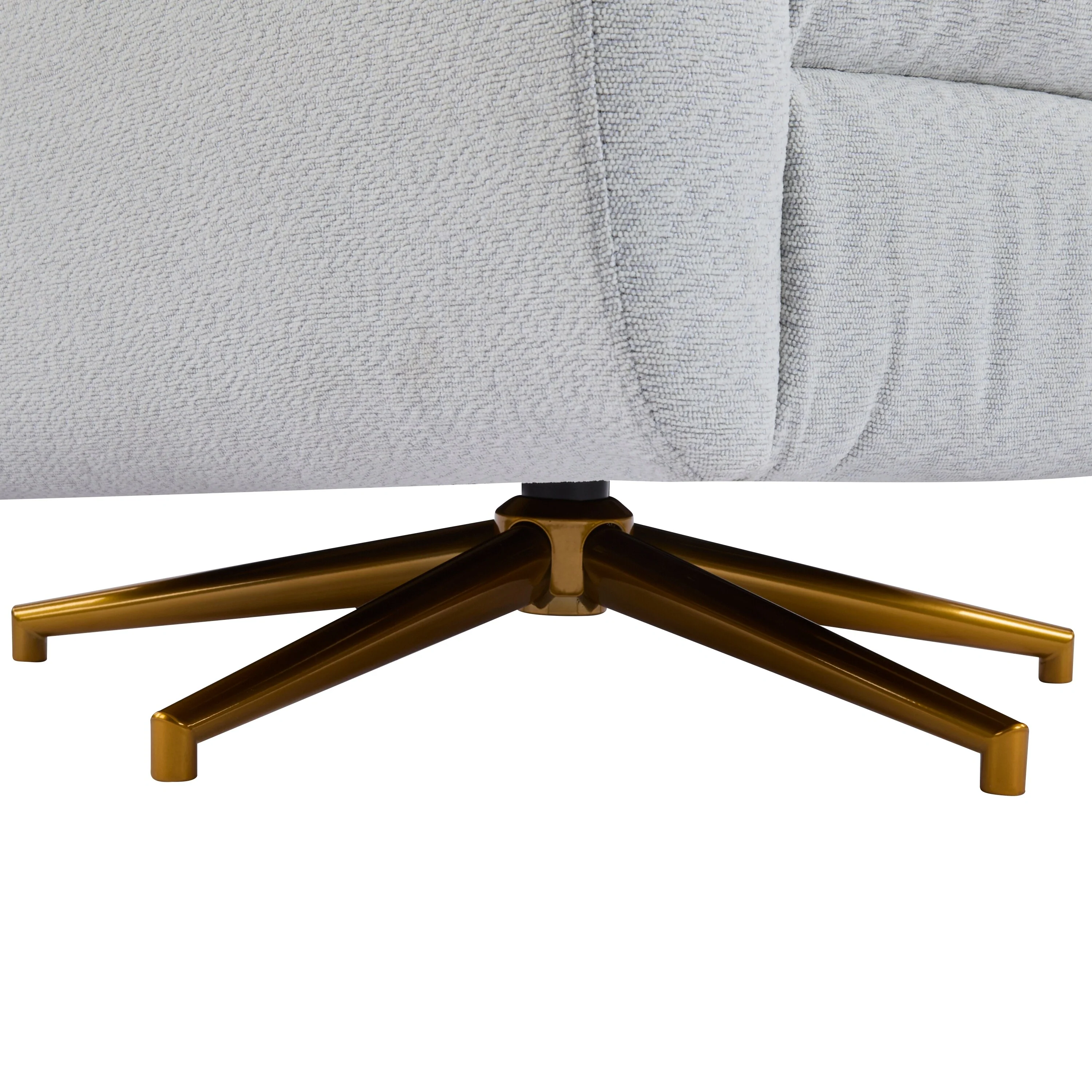 Christopher Knight Home - Starling Power Swivel Recliner With Gold Metal Base