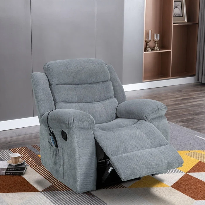 Super Soft Manual Heated and Massage Recliner Chair