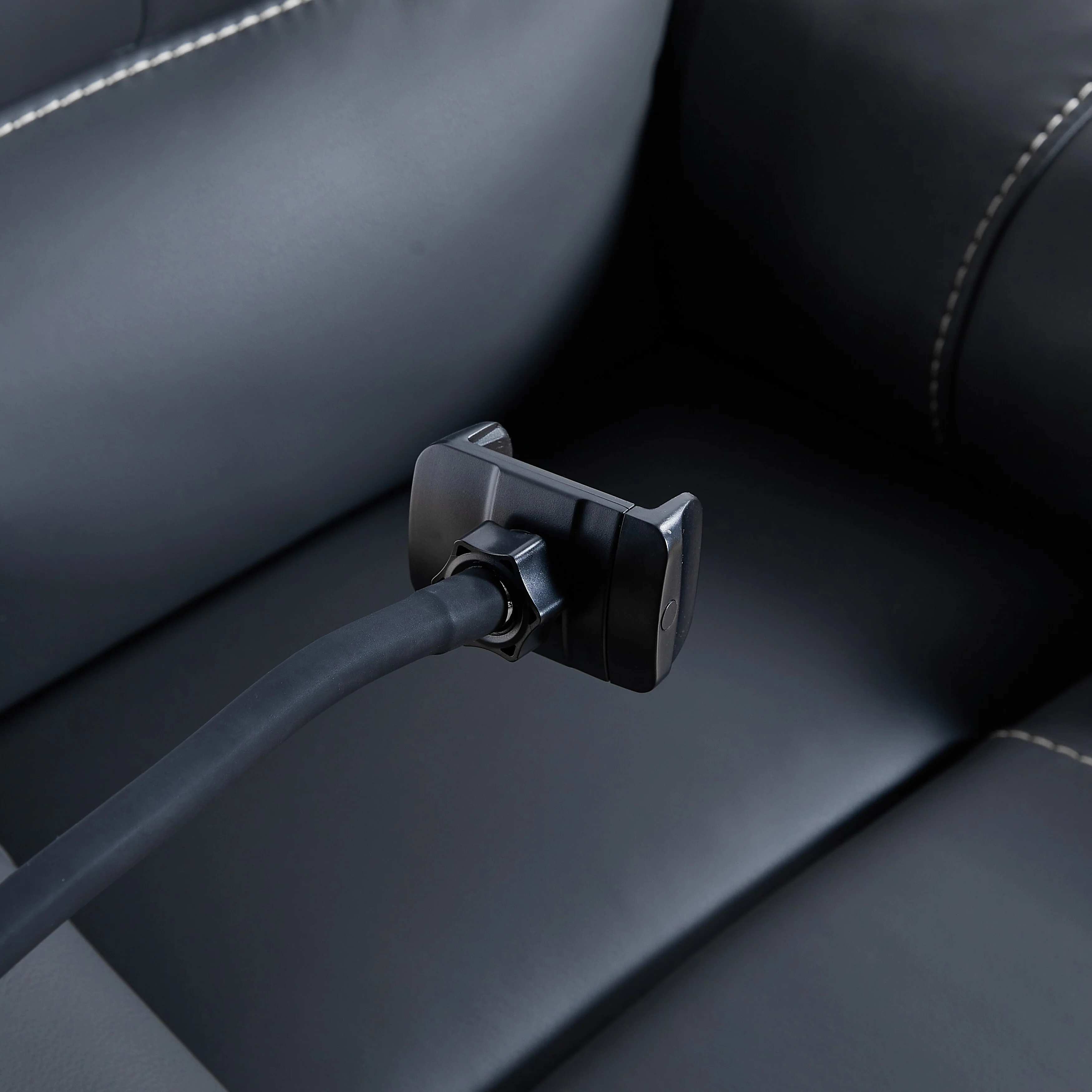 Black Power Recliner with Massage, Heat, USB, Phone Holder, and Side Pockets