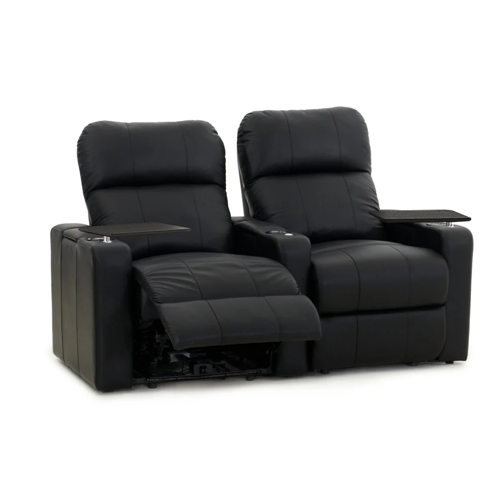 Octane Turbo XL700 Power Leather Home Theater Seating Set (Row of 2)