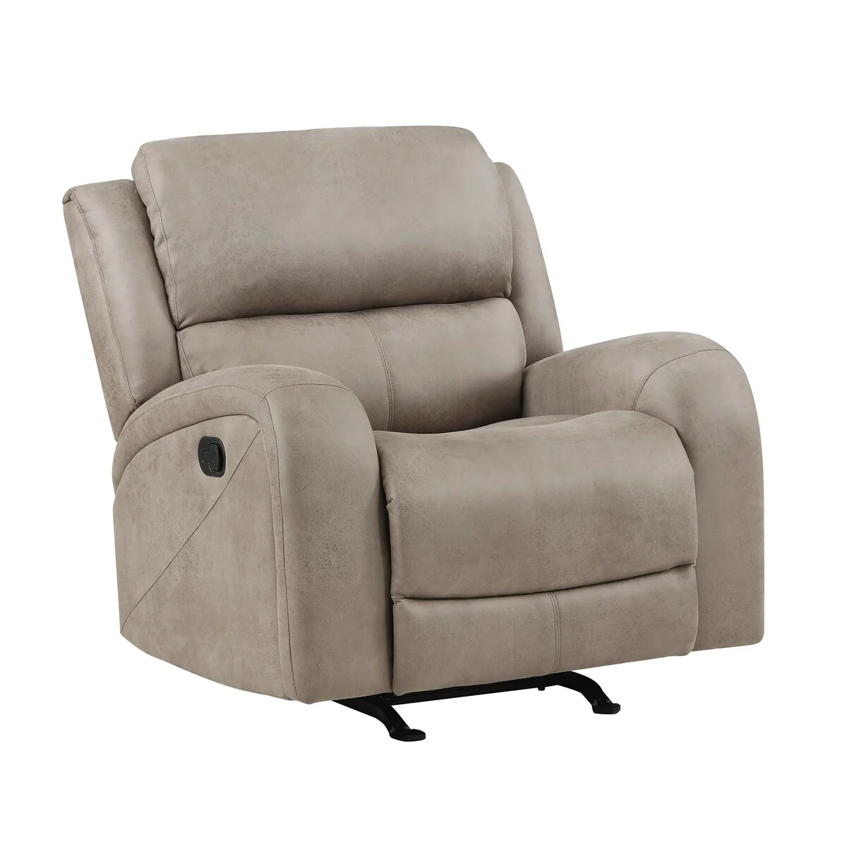 Mabel Polished Microfiber Rocker Reclining Chair