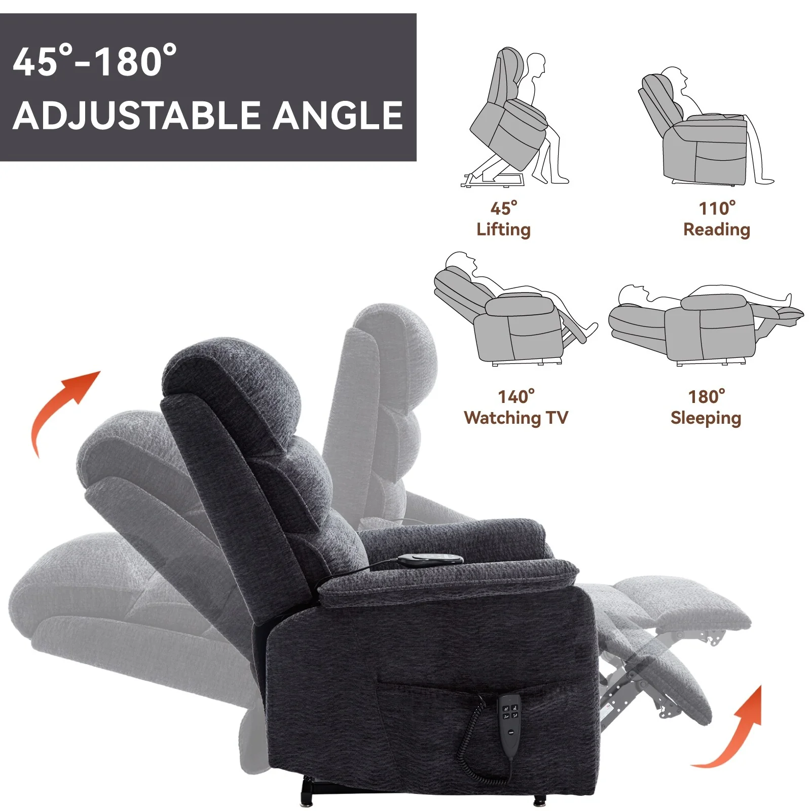 Power Lift Recliner Chair with Power-Remote