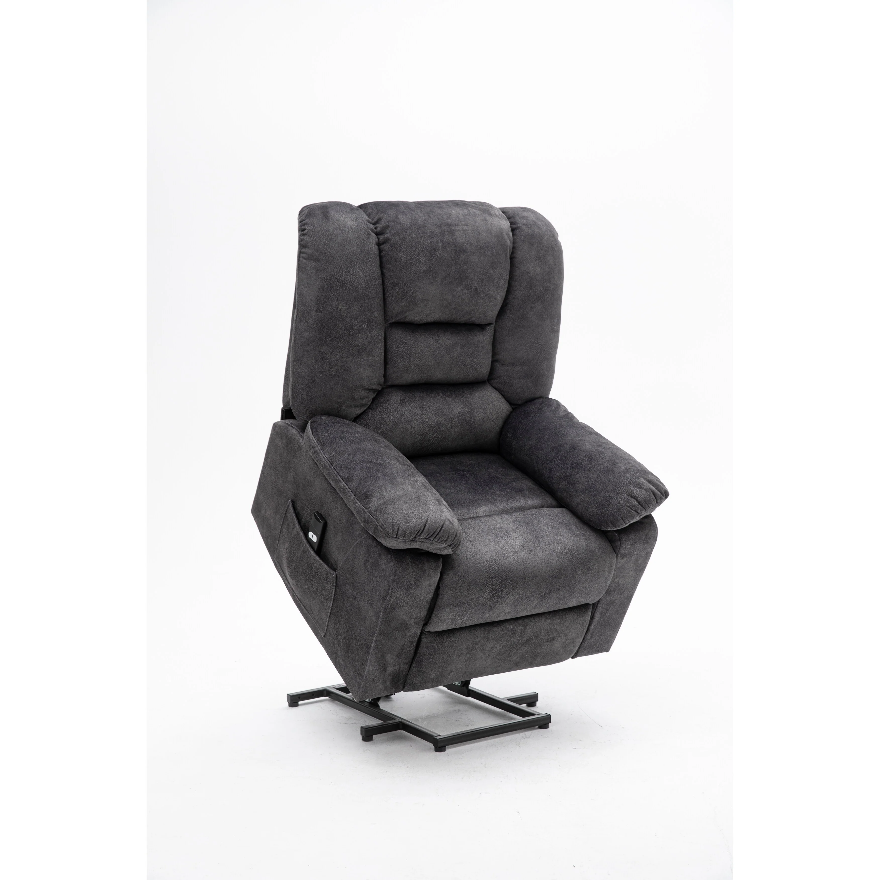 Grey Electric Lift Recliner with Massage & Infinite Positions