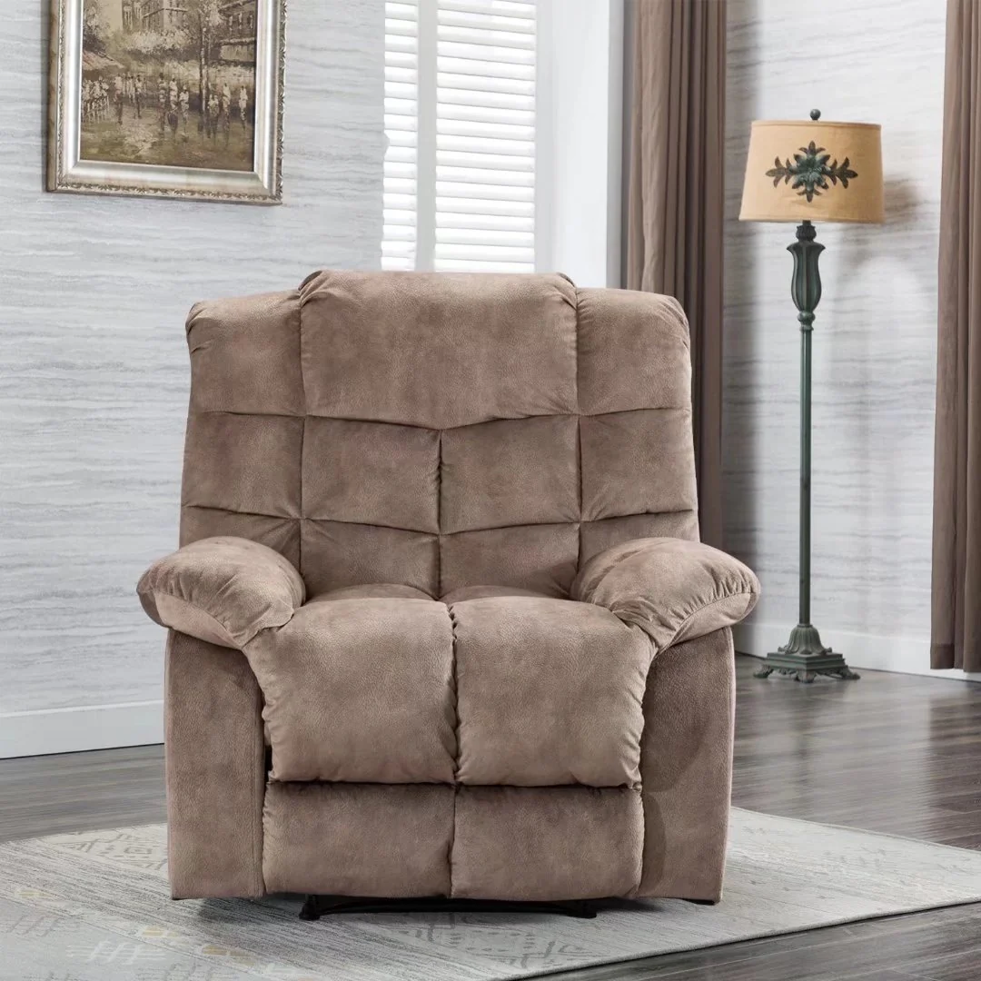 Manual Ergonomic Overstuffed Recliner Chair