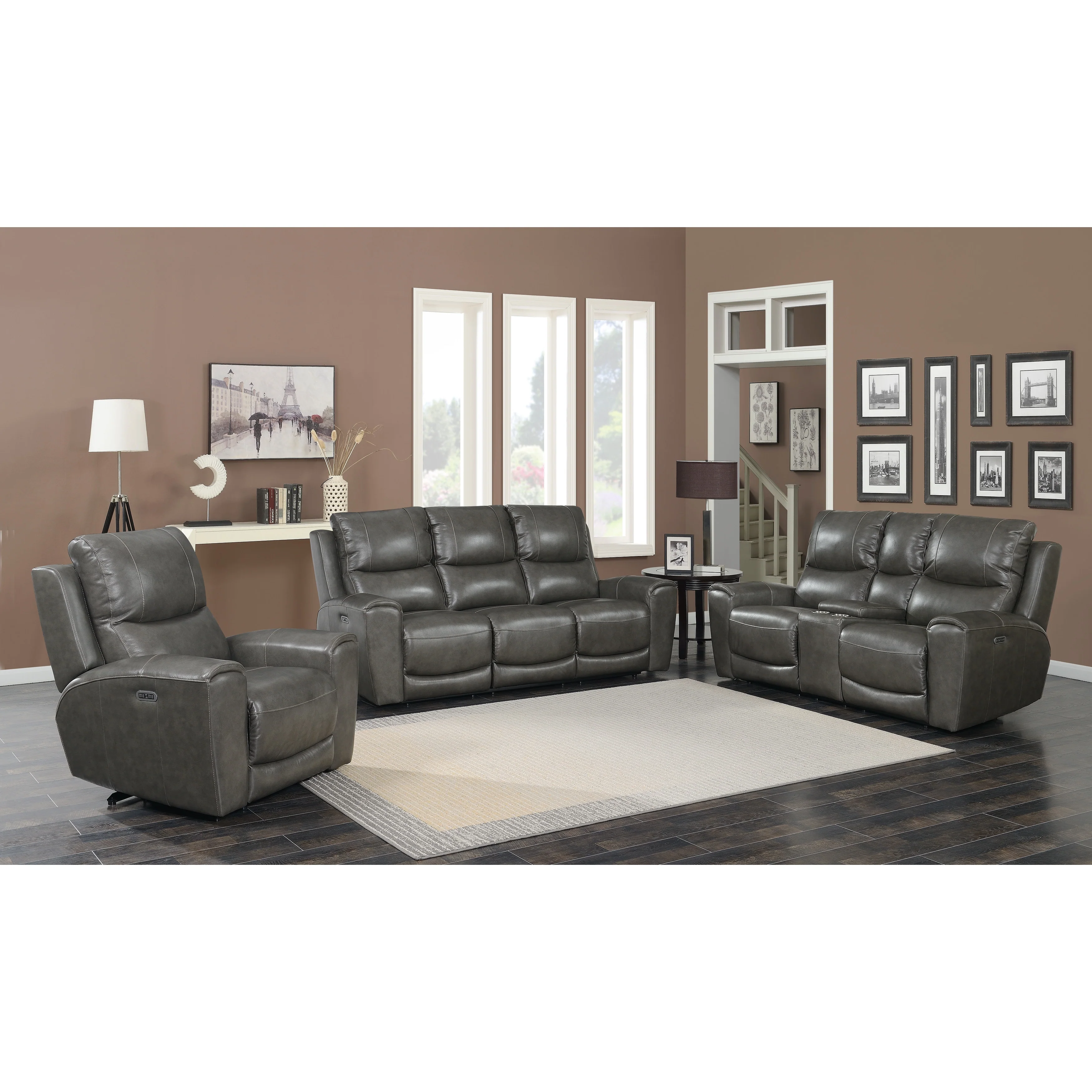 Copper Grove Fyti Top Grain Leather Power Reclining Chair