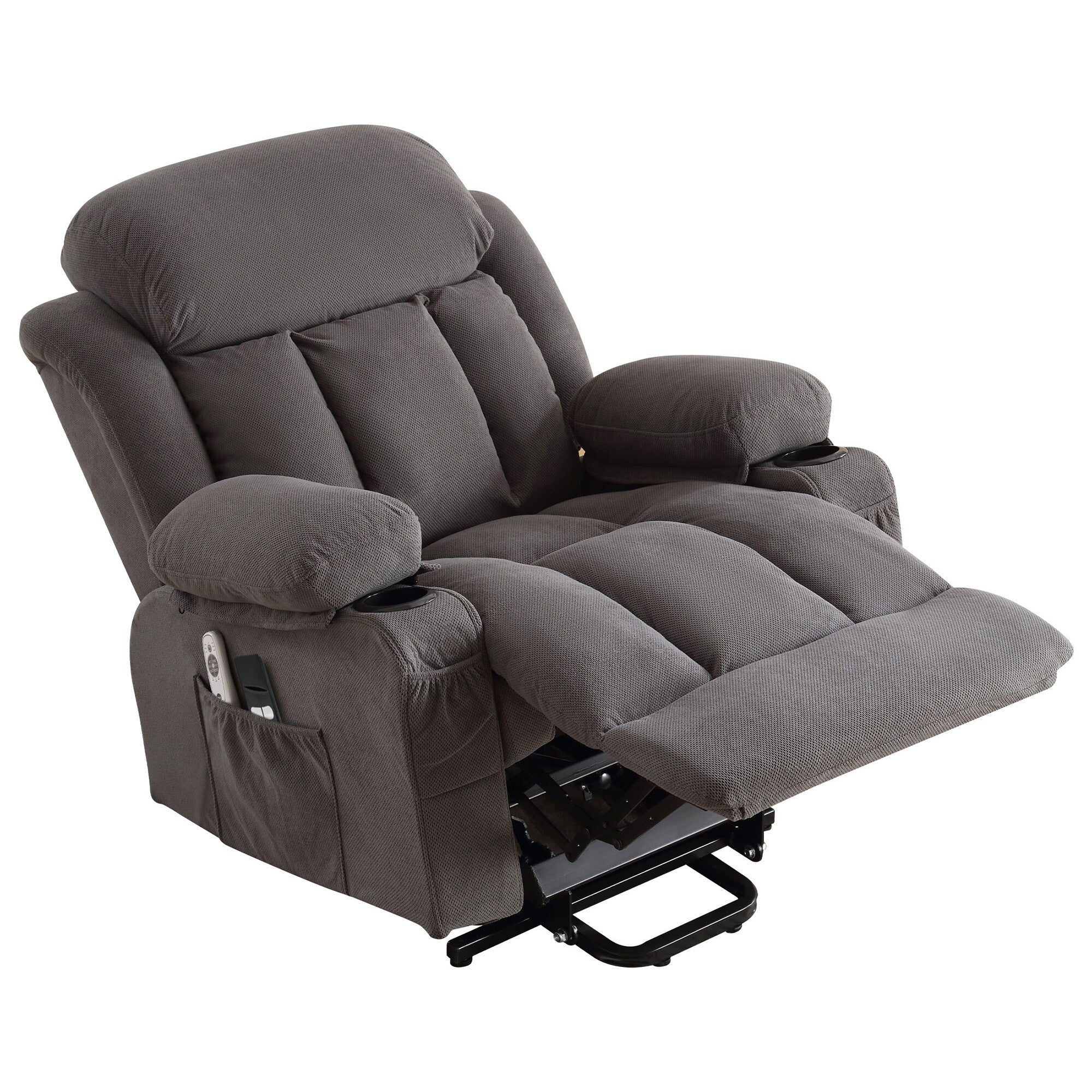 Electric Recliner Chair with Massage, Heat, USB & Cup Holders