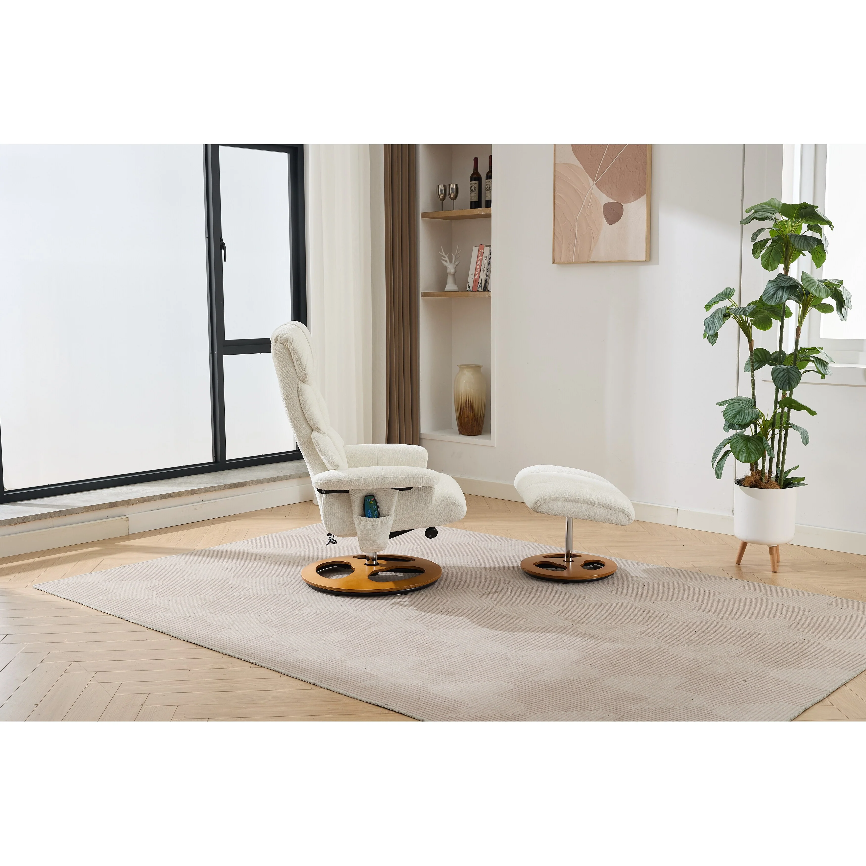 Ergonomic Recliner Chair with Ottoman