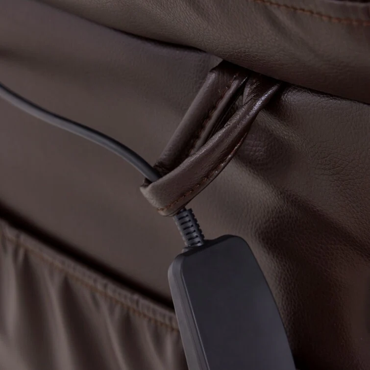 Power Recliner Lift Assit Chair with Vibration Massage and Heat, Faux Leather, 350 lbs