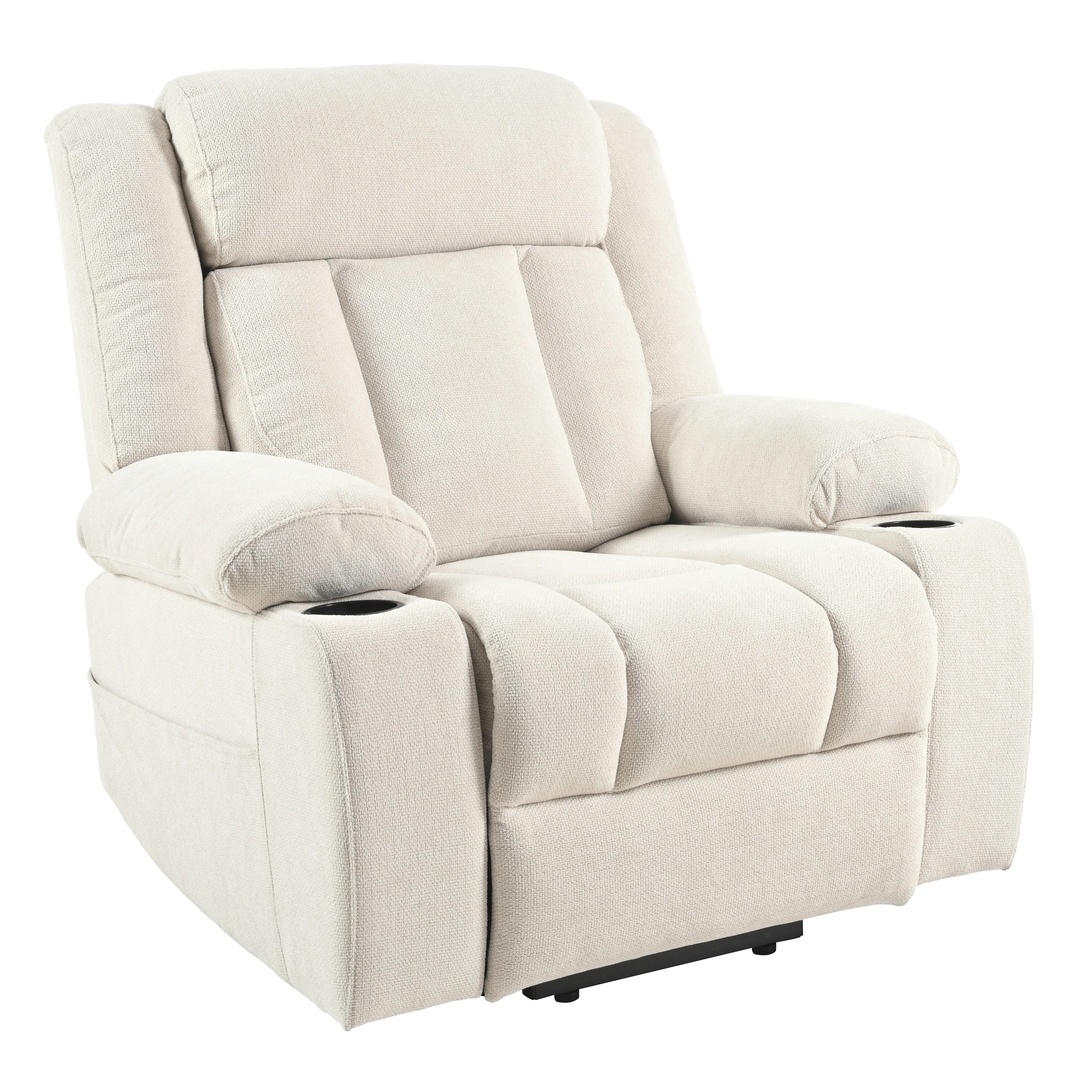Velvet Power Lift Recliner with Footrest & Pocket