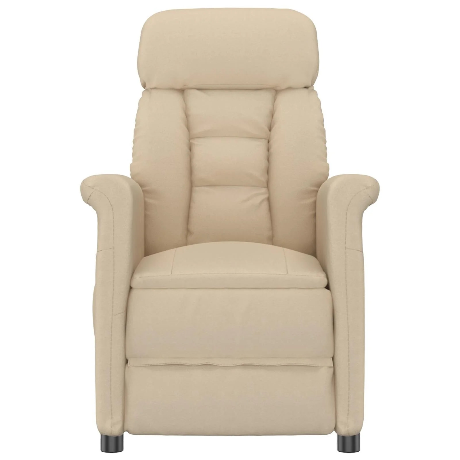 vidaXL Massage Chair Dark Grey/Light Grey/Cream Microfibre Fabric