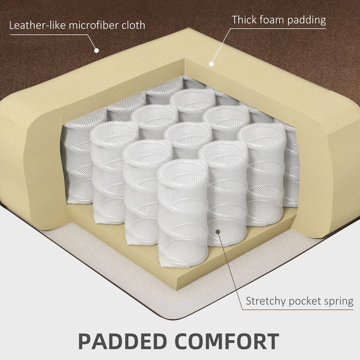 HOMCOM Power Lift Recliner Chair, Ergonomic Massage Chair with 4 Positions and Heating