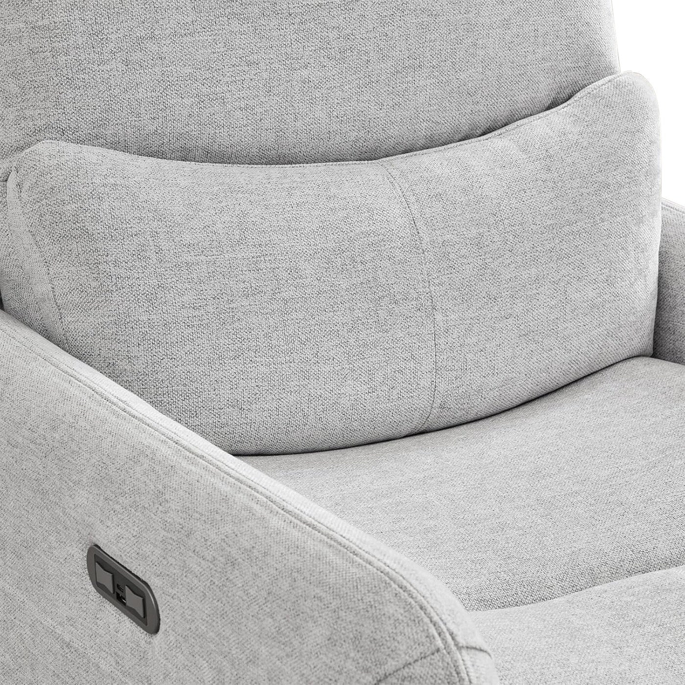 30 Power Recliner 360-degree Swivel Arm Chair Faux Leather