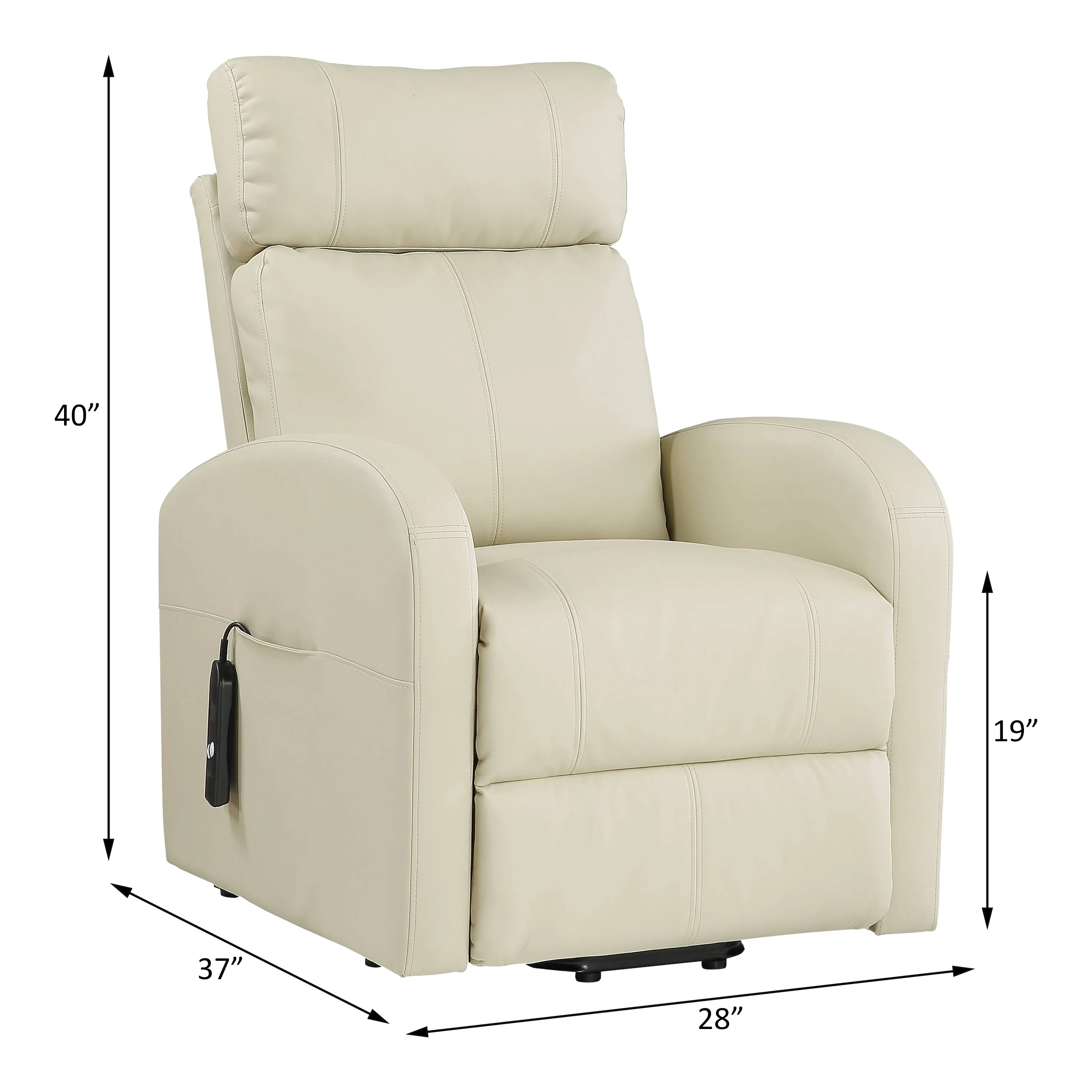 ACME Ricardo Recliner with Power Lift in Beige