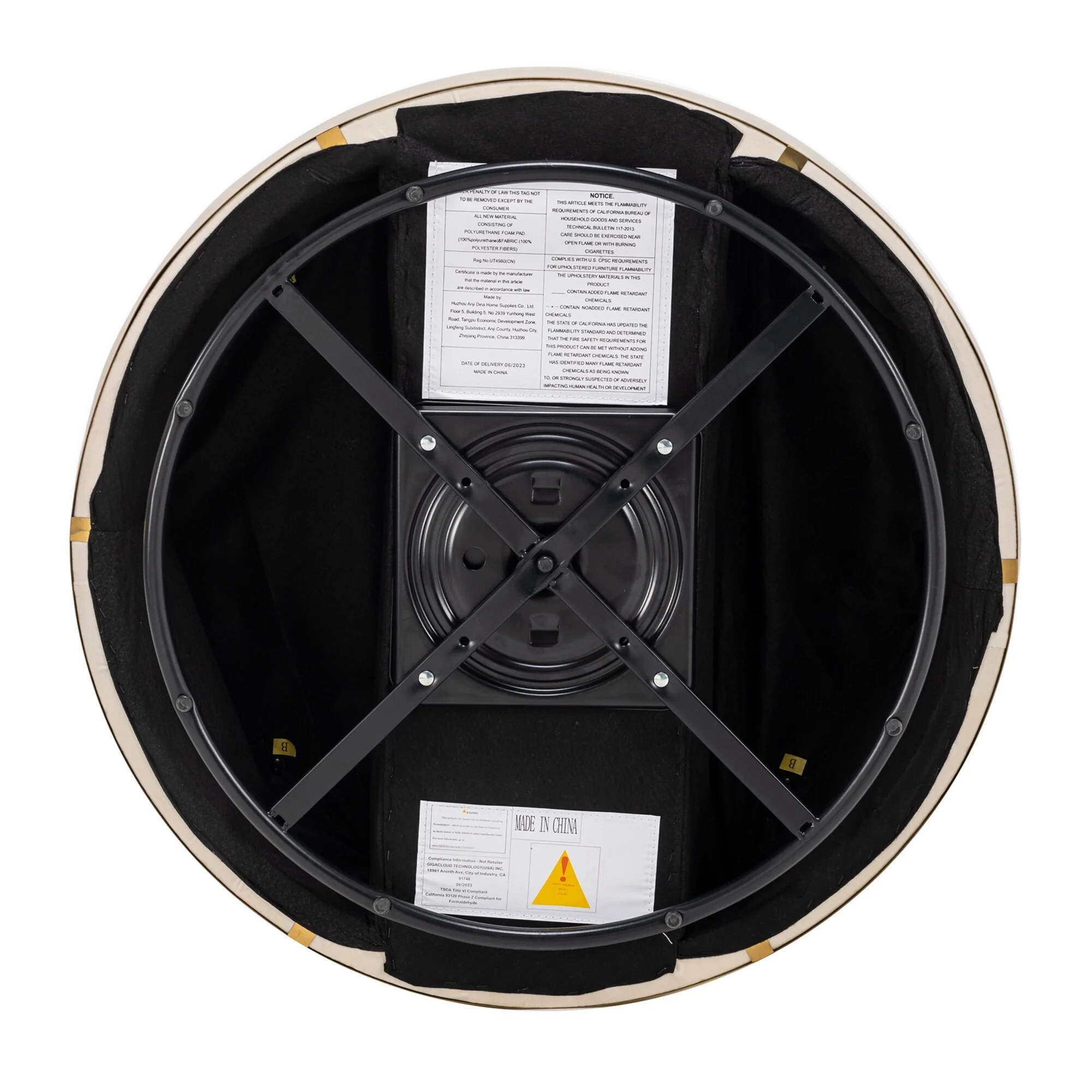 Velvet 360�� Swivel Accent Chair with Seat Cushion, Upholstered Barrel Chair with Stainless Steel Base Living Room Chair