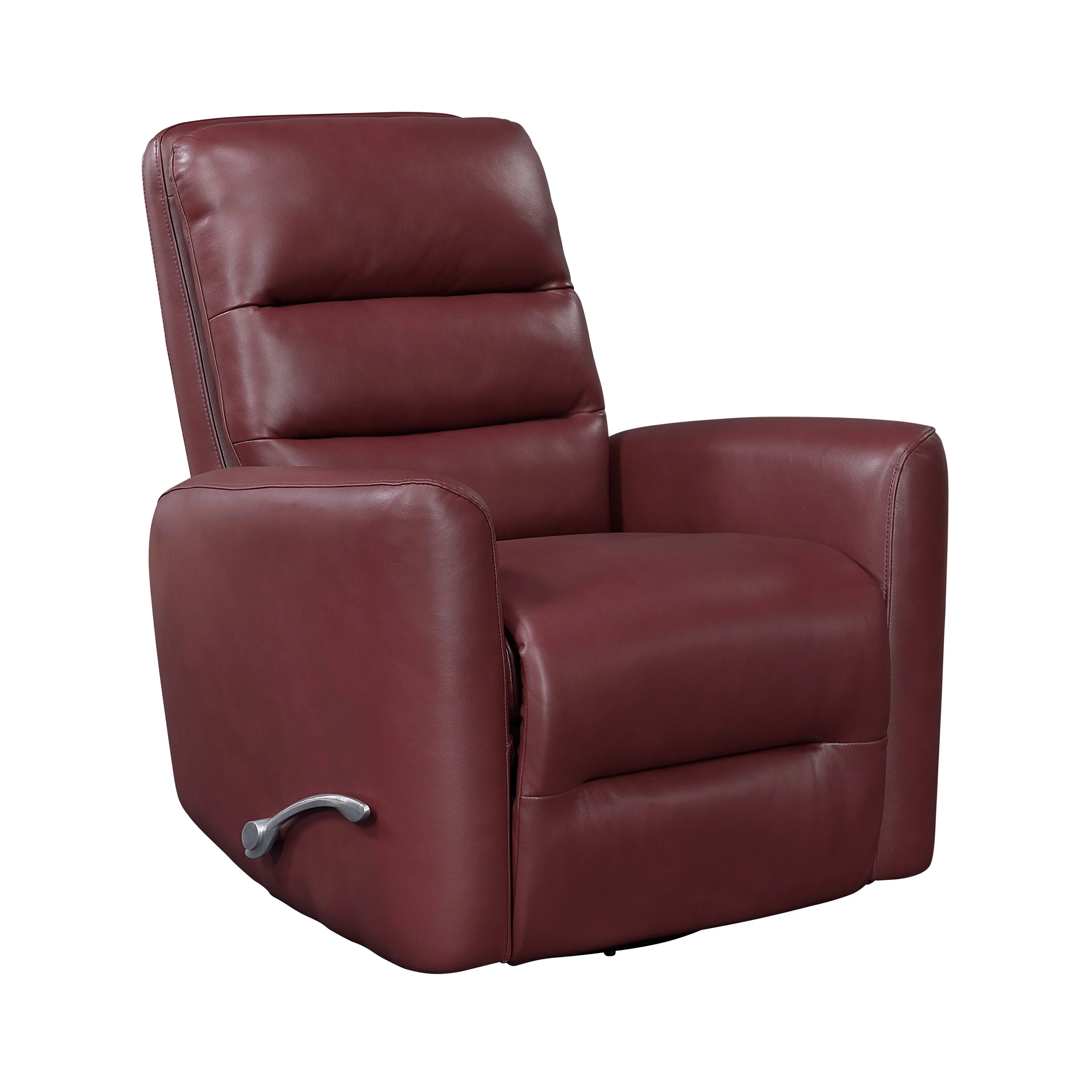 Glider Reclining Chair Swivel Motion Breathable Faux Leather Upholstery Luxury Living Room Furniture, Movie Chair
