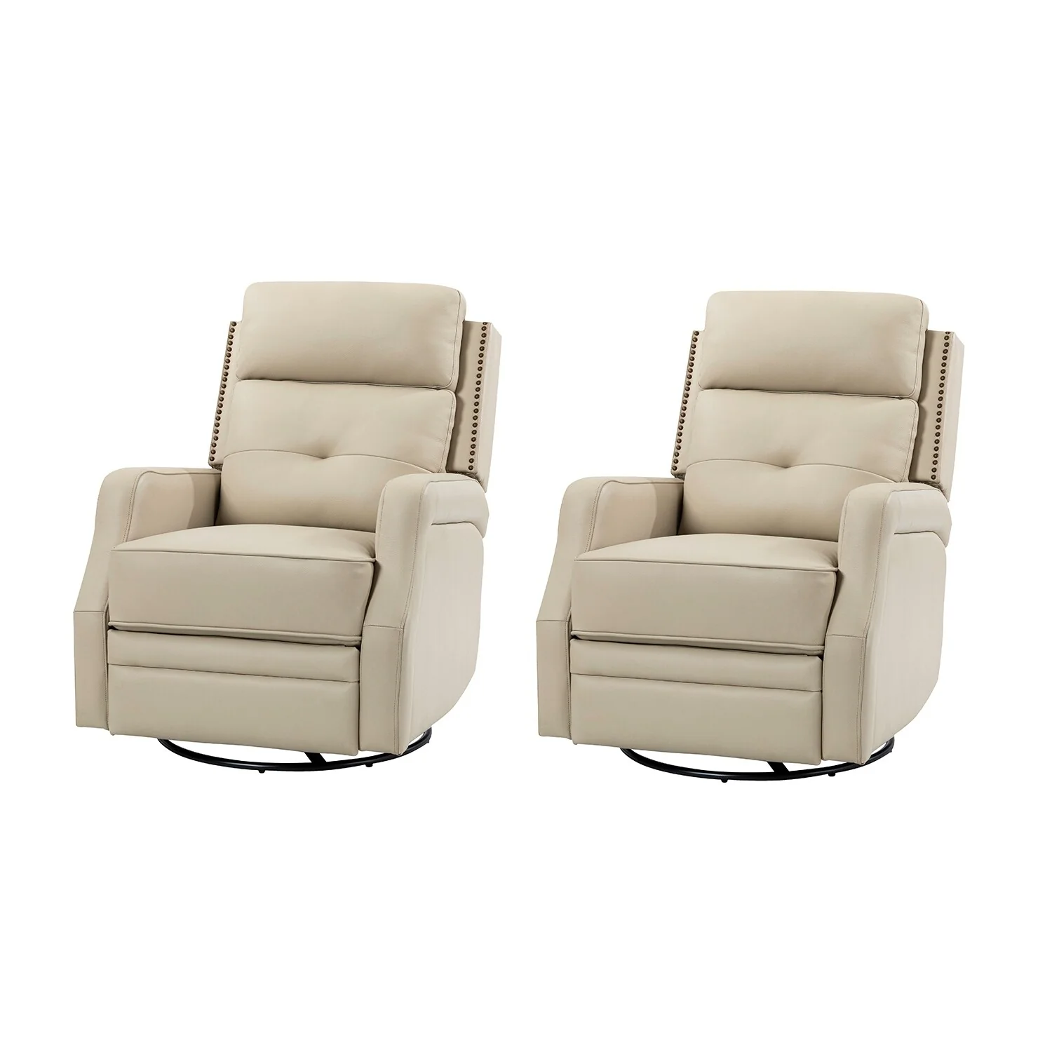 Beatriz Living Room Recliner Set Of 2 with Metal Base