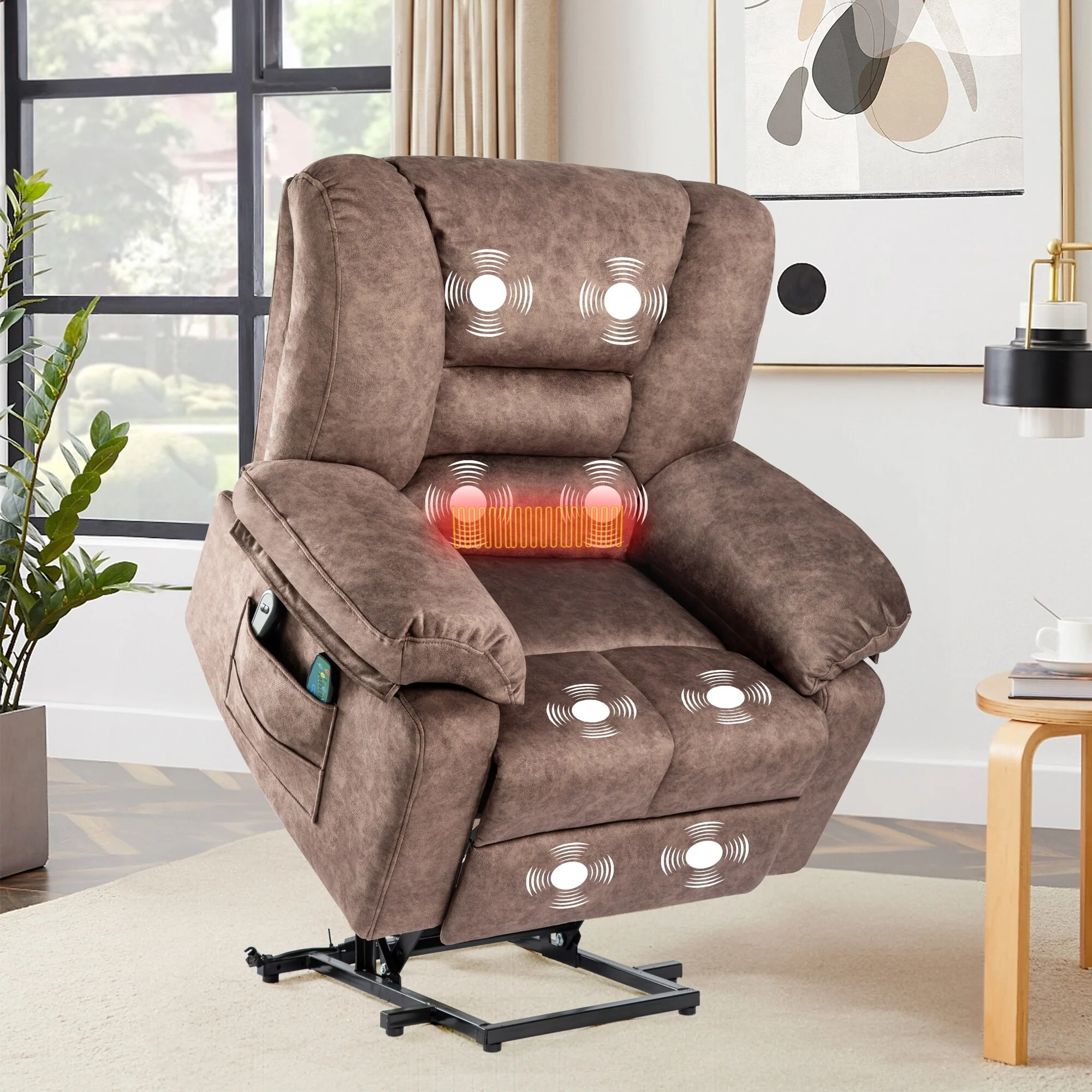 Power Lift Recliner Chair with Massage, Heat & 330?lbs Capacity