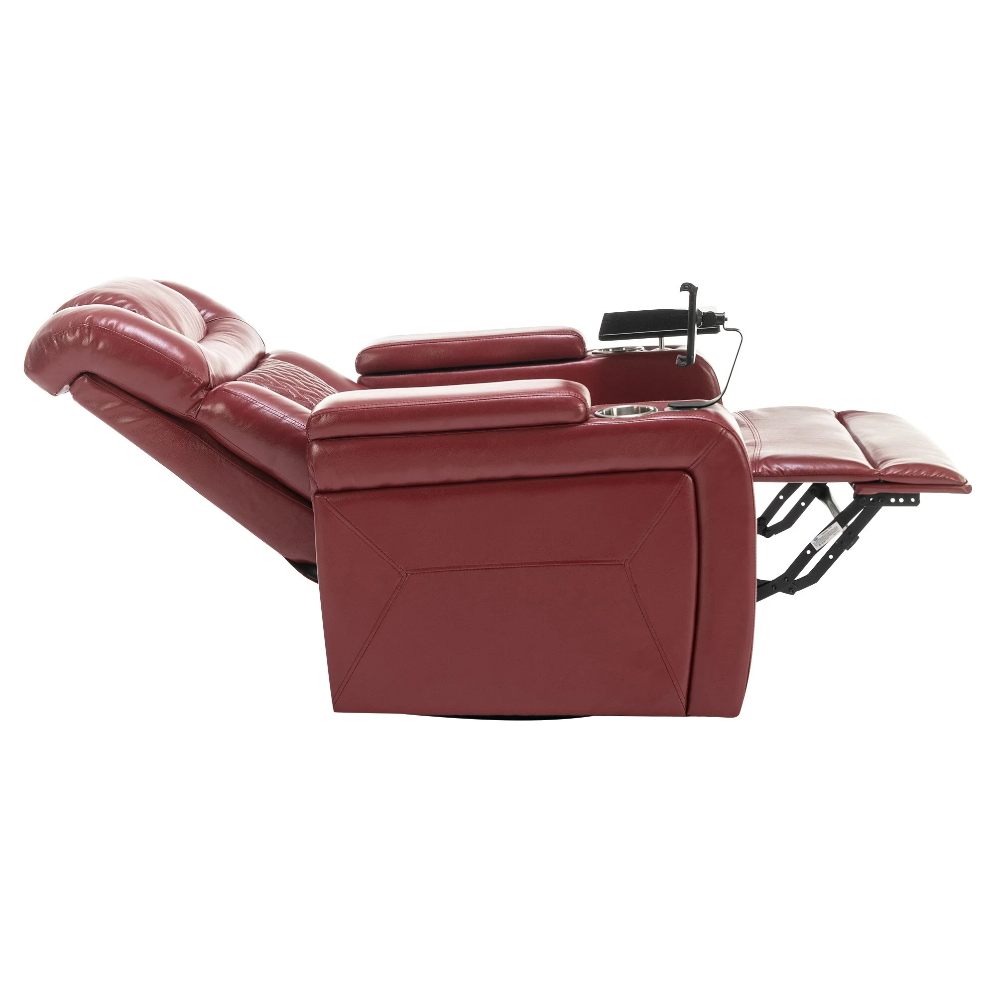 Power Recliner Chair with 270�� Swivel, Tray, USB & Cup Holders