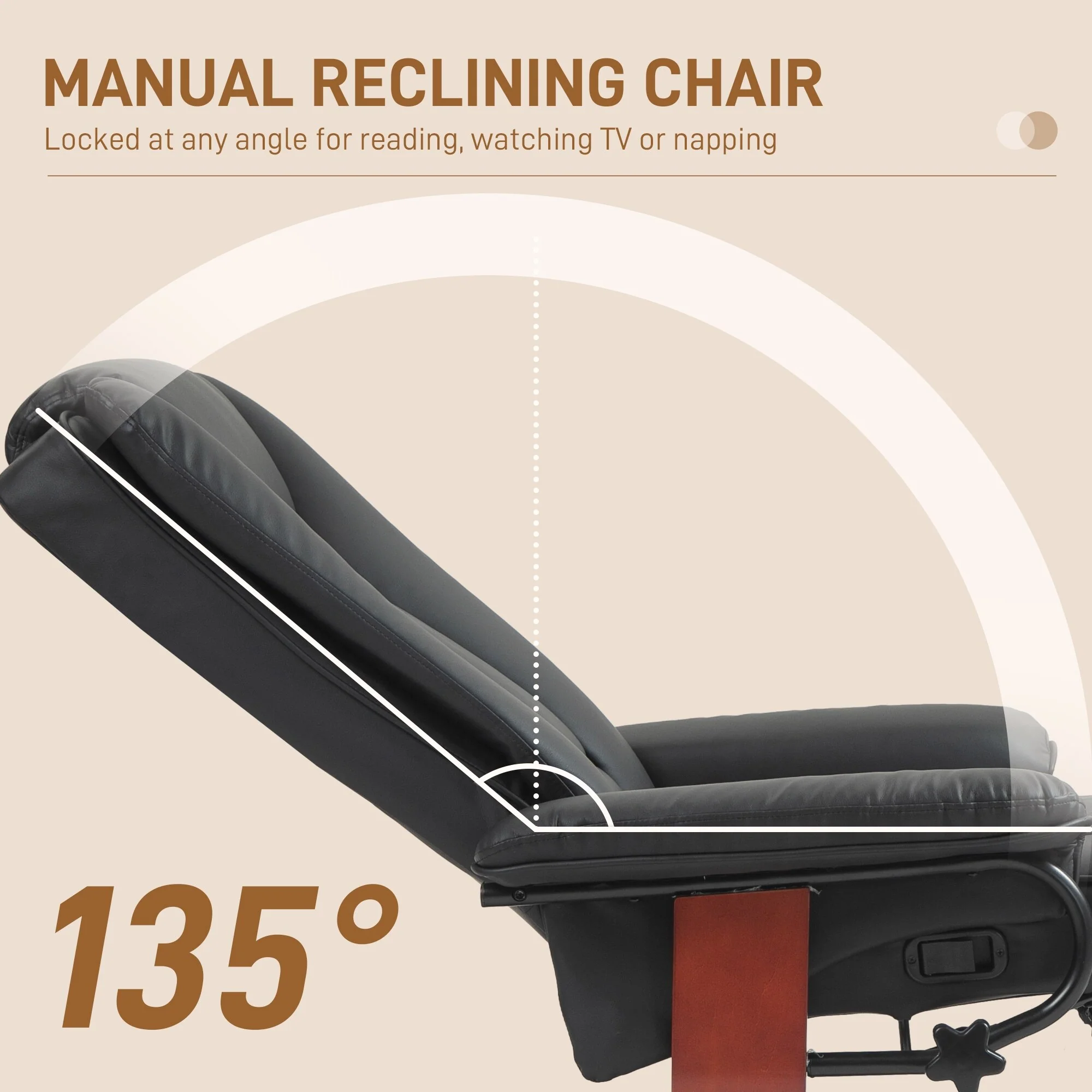Manual Swivel Recliner Chair