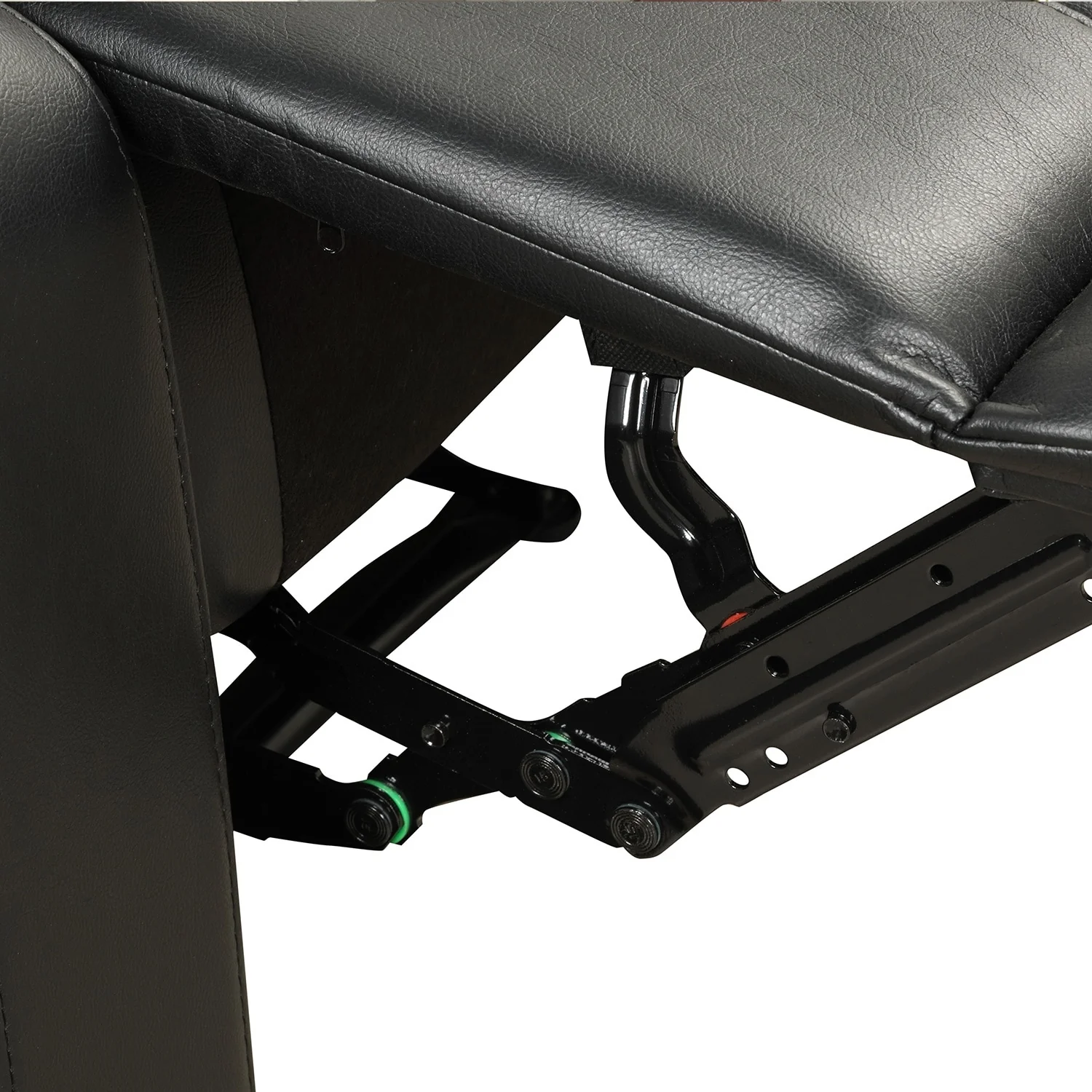 Breathable PU Leather Manual Recliner Chair with Overstuffed Arm and Back