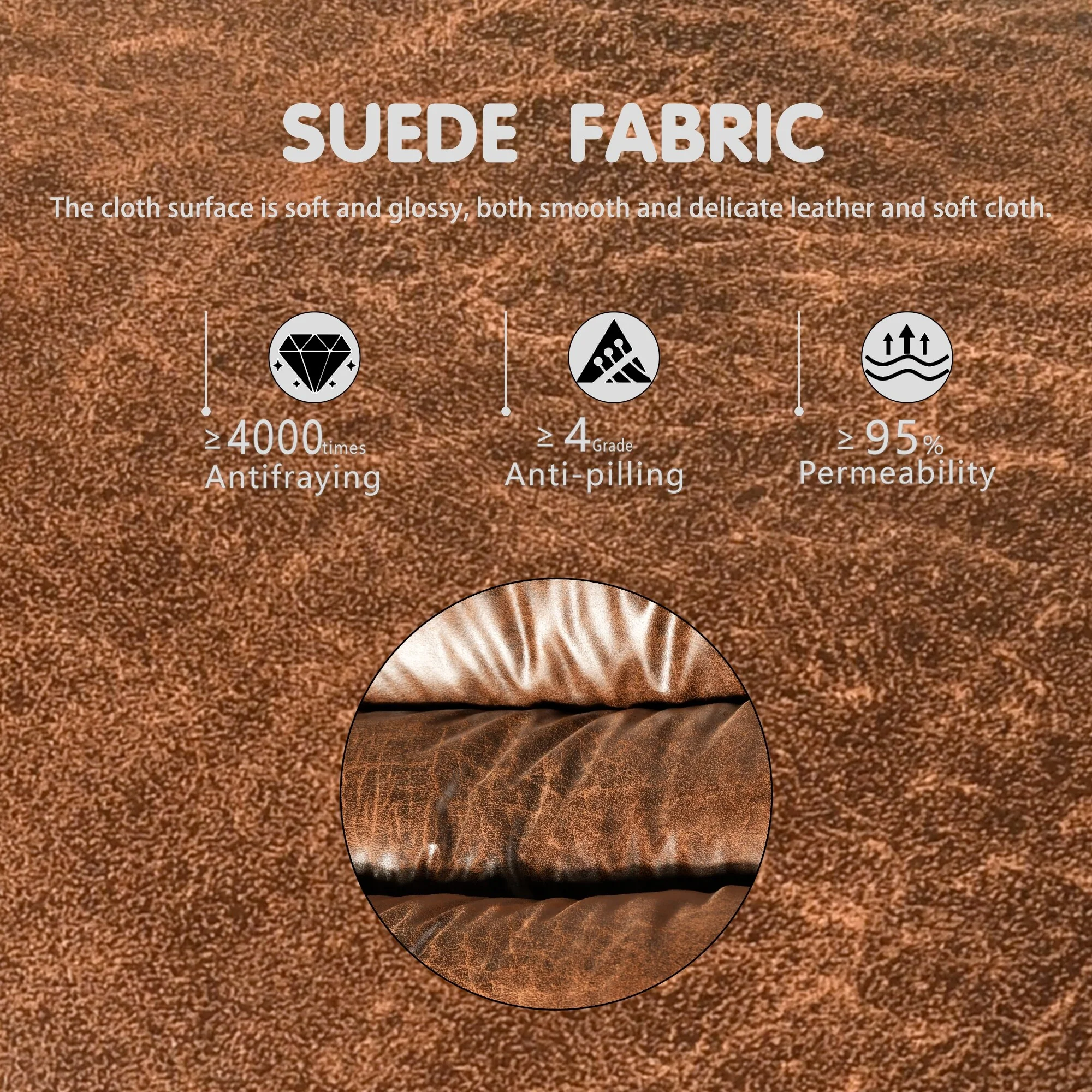 OVIOS Living Room Accent Chair Rocking Recliner Chair with Ottoman