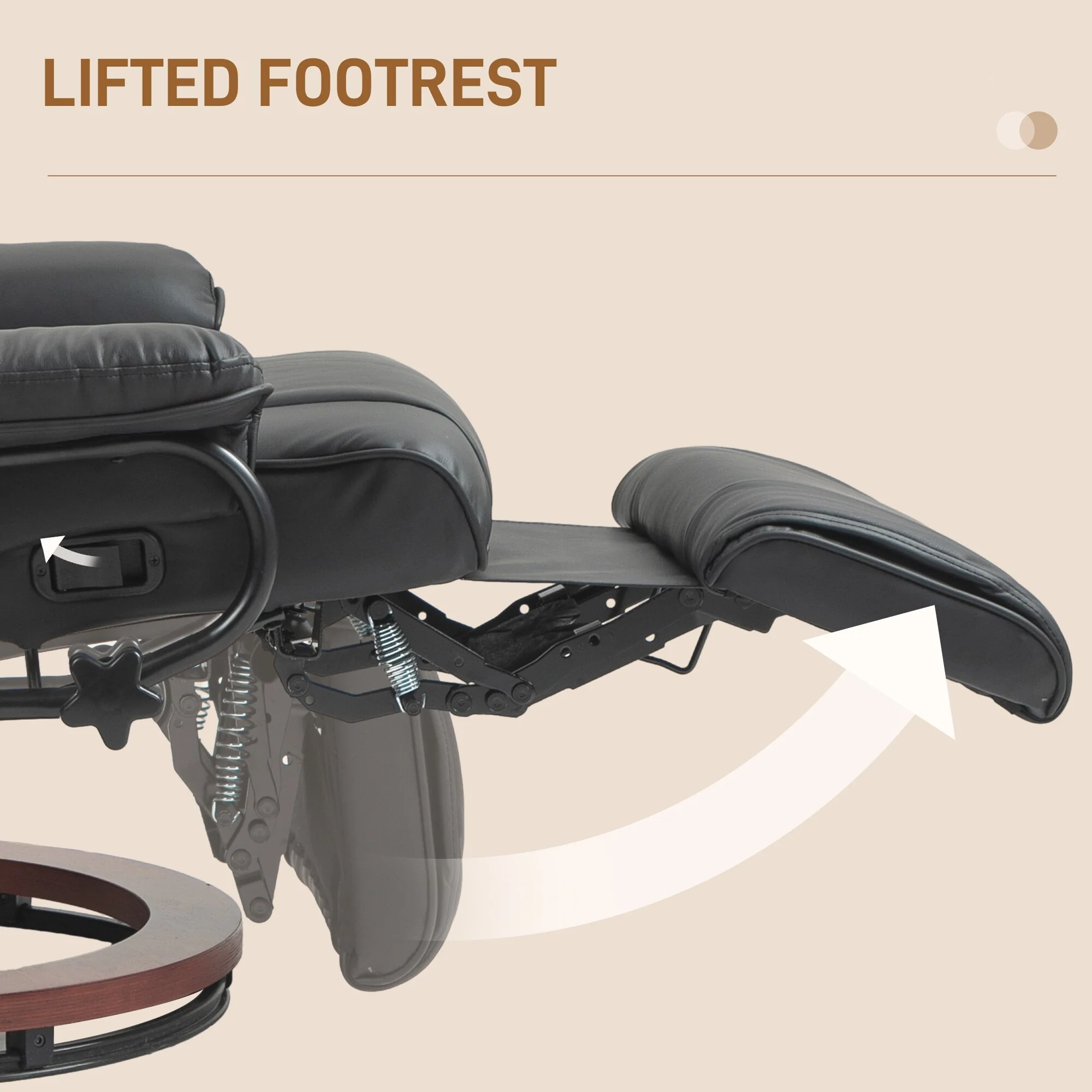 Manual Swivel Recliner Chair