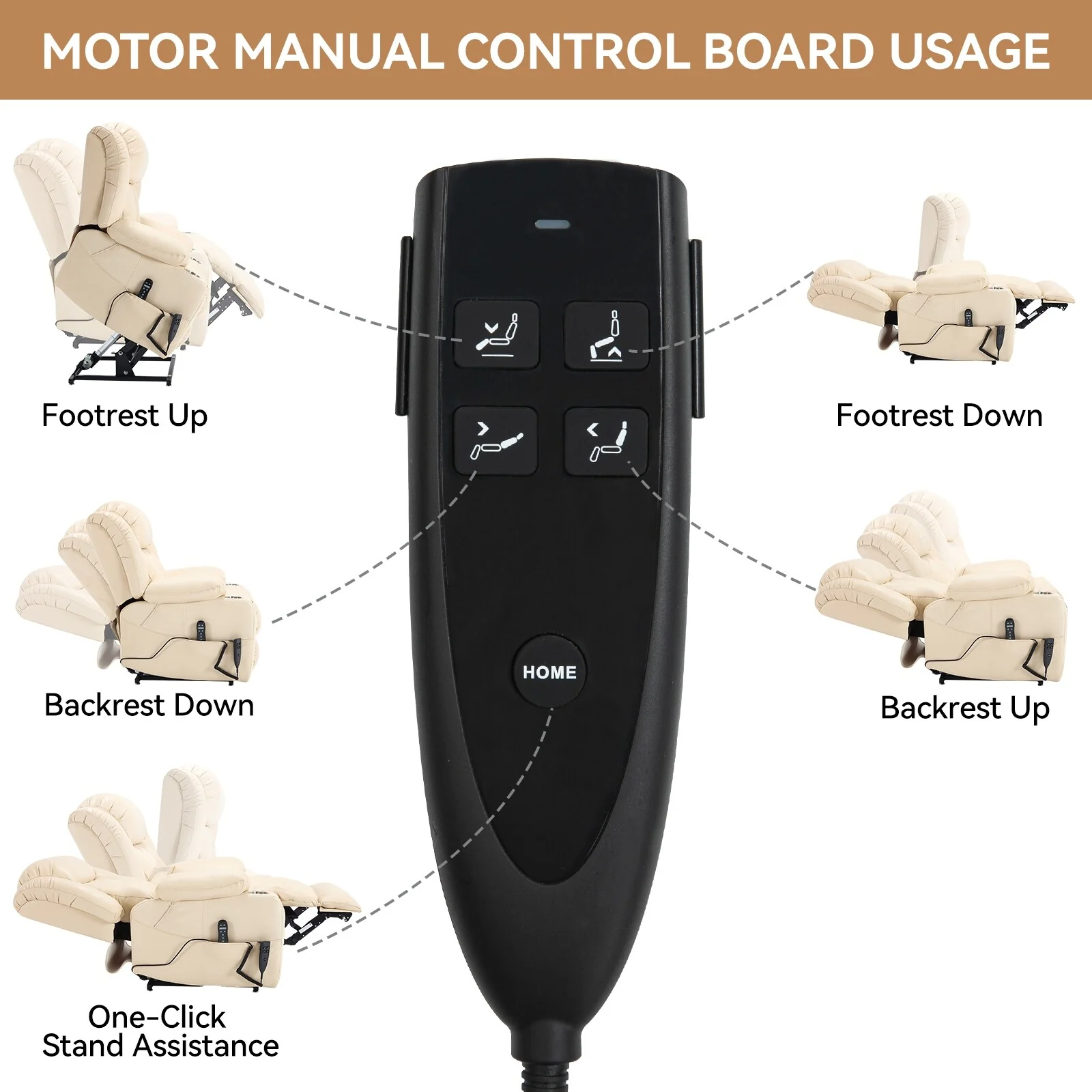 Leatheraire Power Lift Recliner Chair