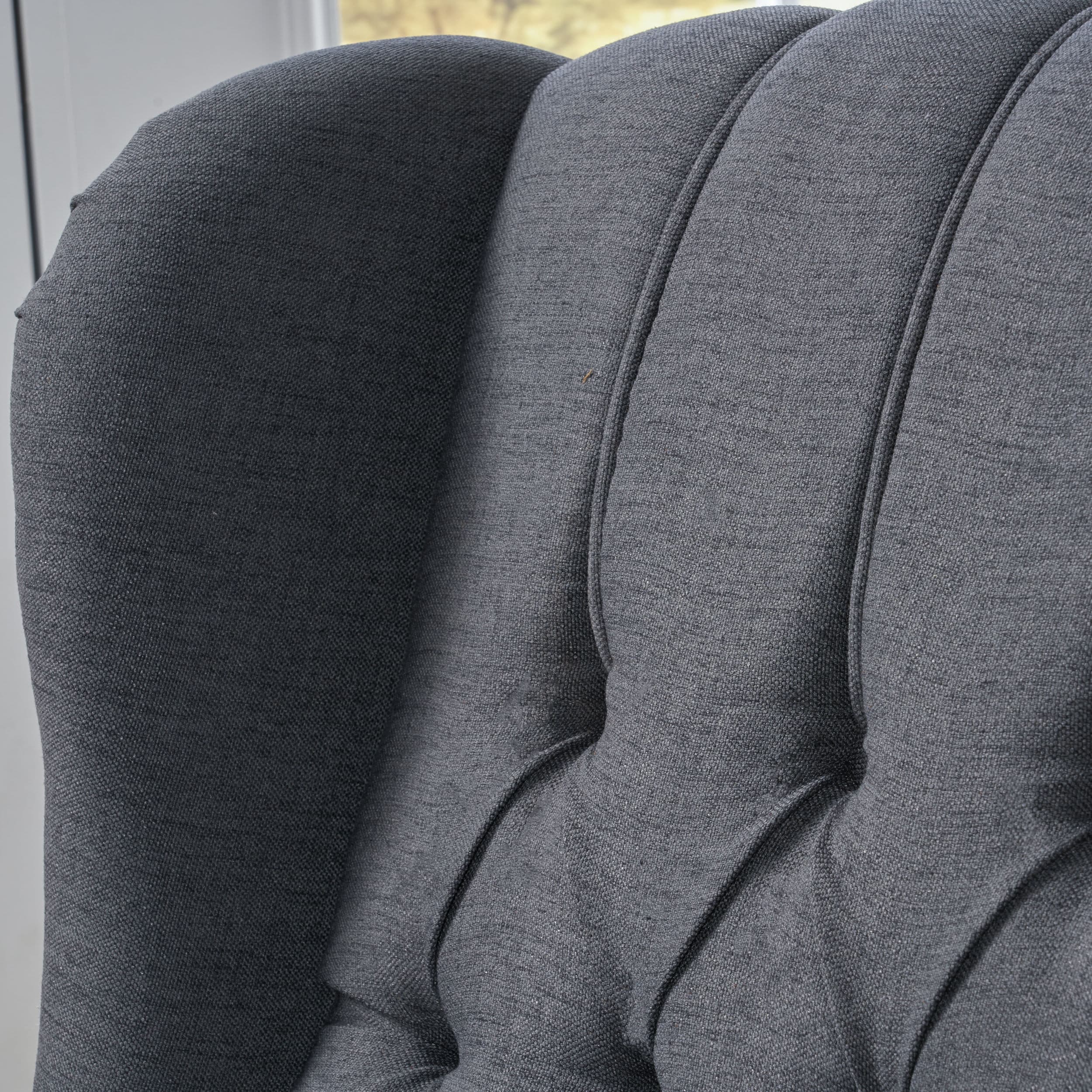 Walter Tufted Fabric Wingback Recliner Club Chair by Christopher Knight Home