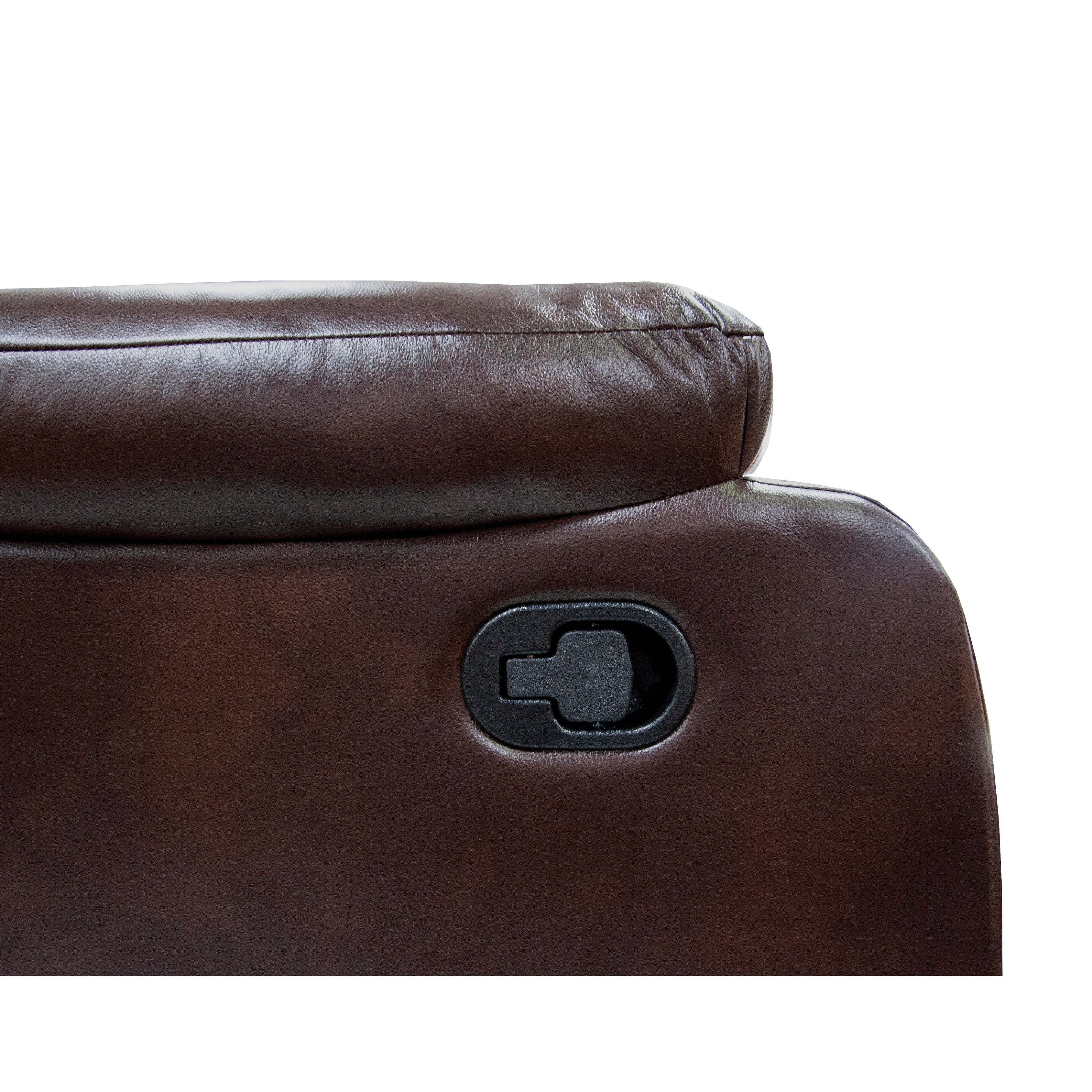 Luxurious Single Recliner with Plush Gel Leatherette Upholstery and Manual Reclining Feature
