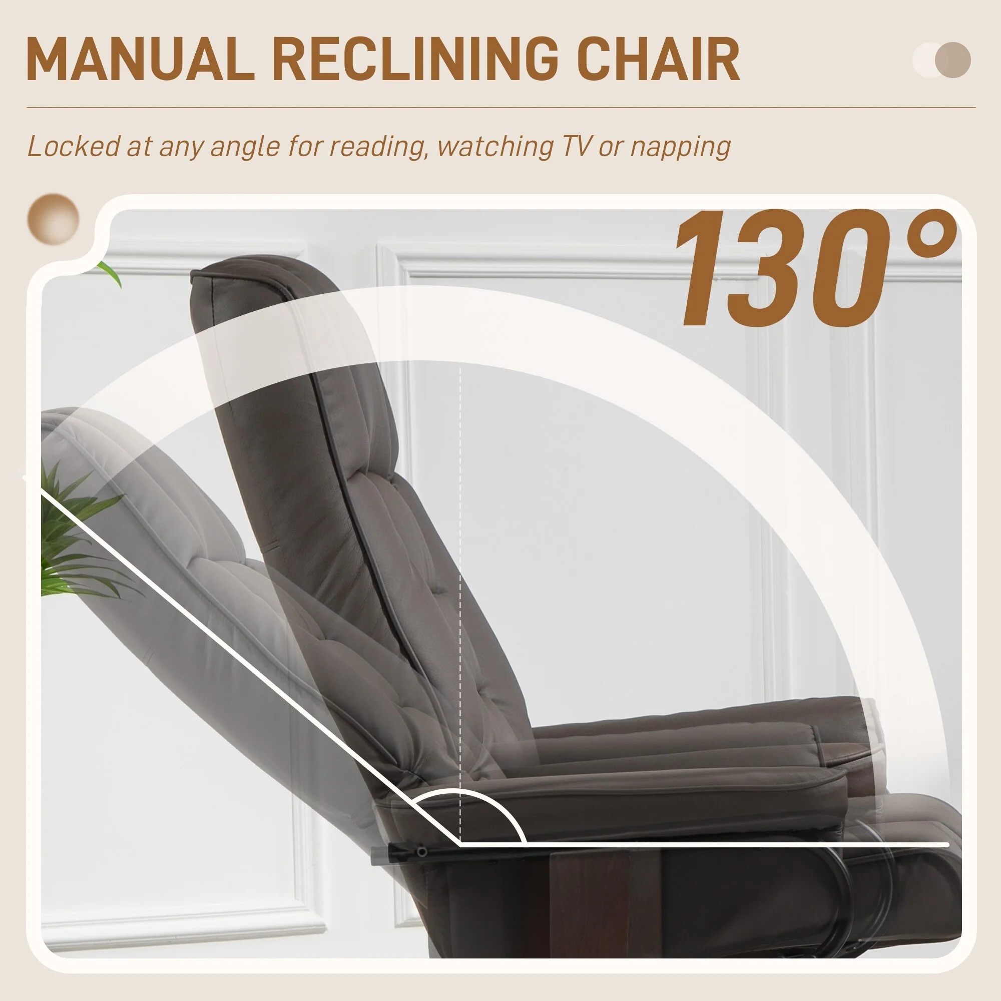 Swivel Recliner Chair and Ottoman