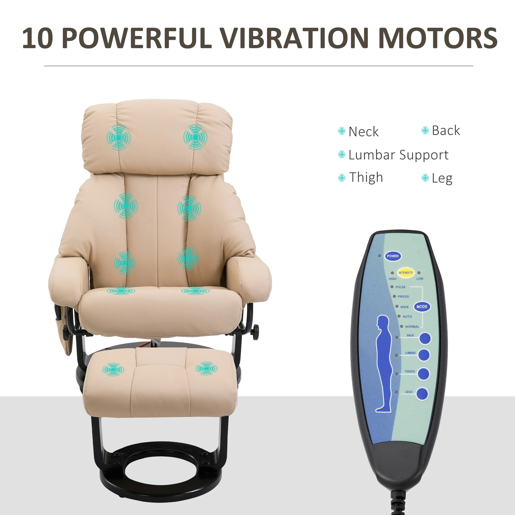 Massage Recliner Chair with Ottoman