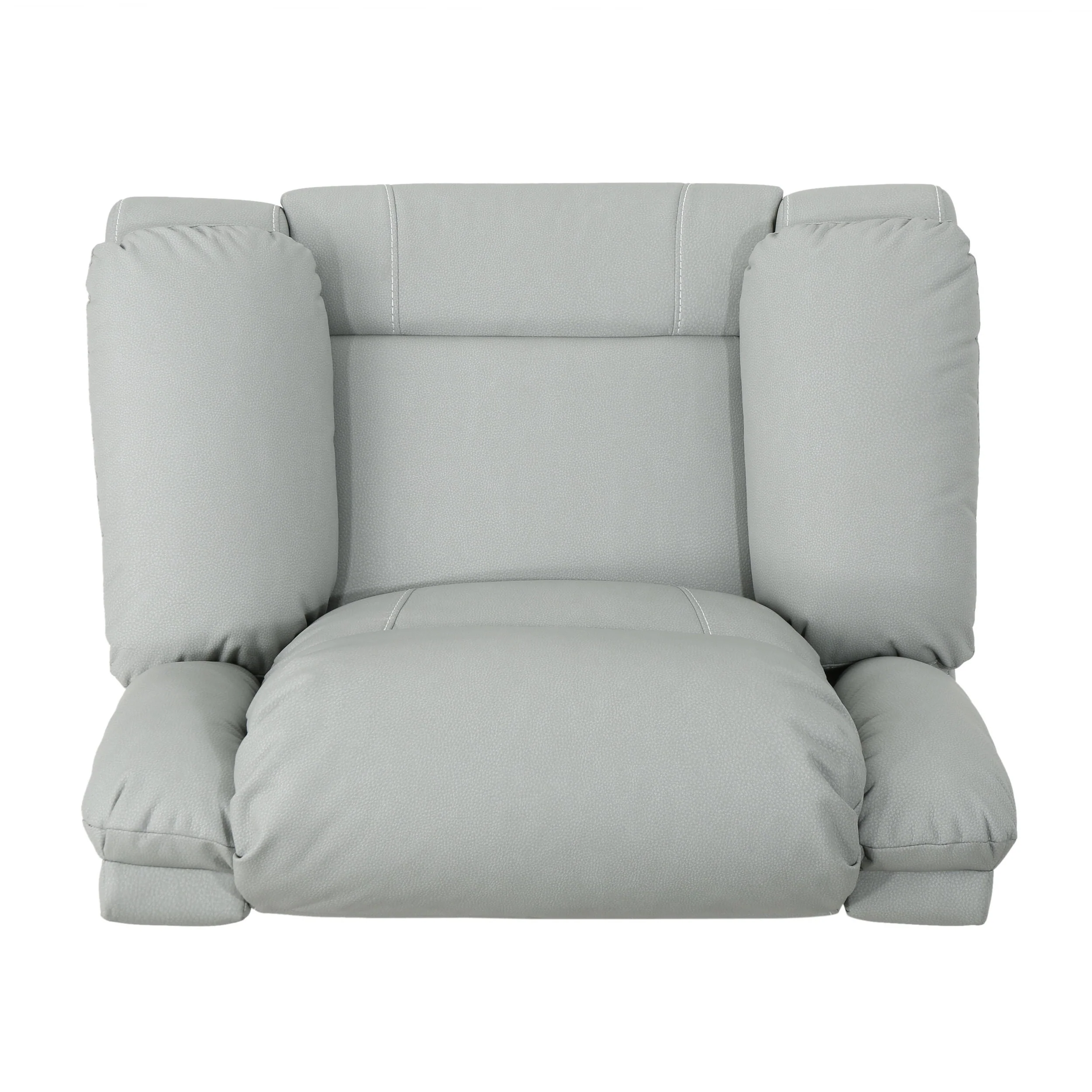 39 Wide Faux Leather Manual Swivel Standard Recliner