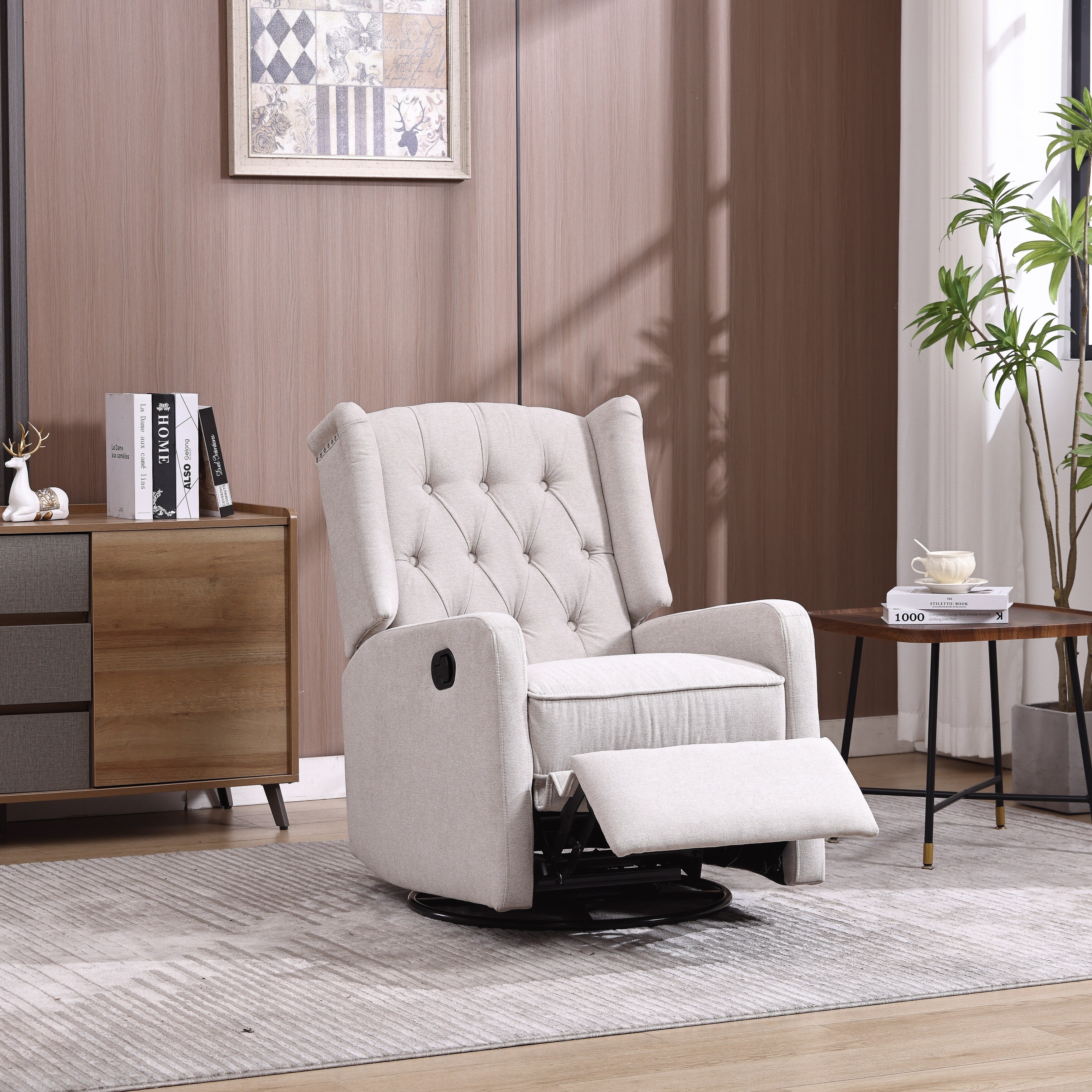 360 Degree Swivel Nursery Rocking Chair